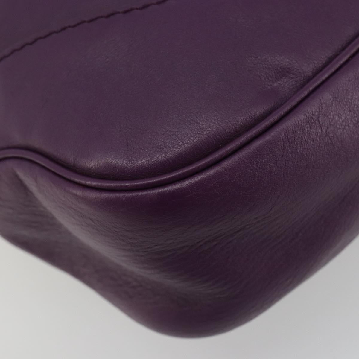 Gucci Jackie Original Shoulder Bag Leather Purple Leather Handbag (Pre-Owned)