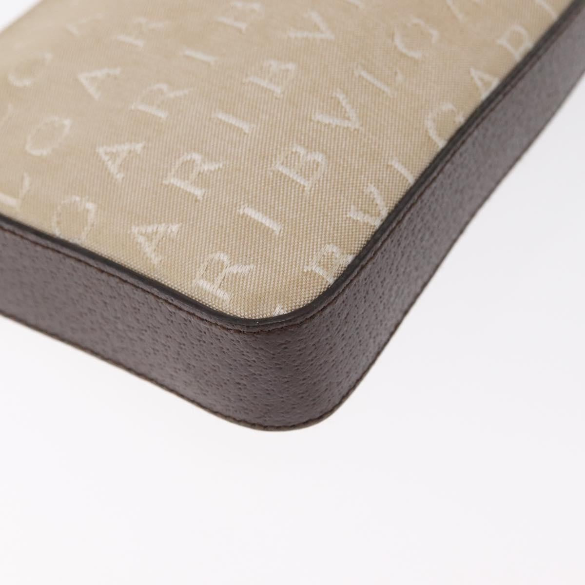 Bvlgari Pouch Canvas Beige Canvas Clutche & Pouche Bag (Pre-Owned)