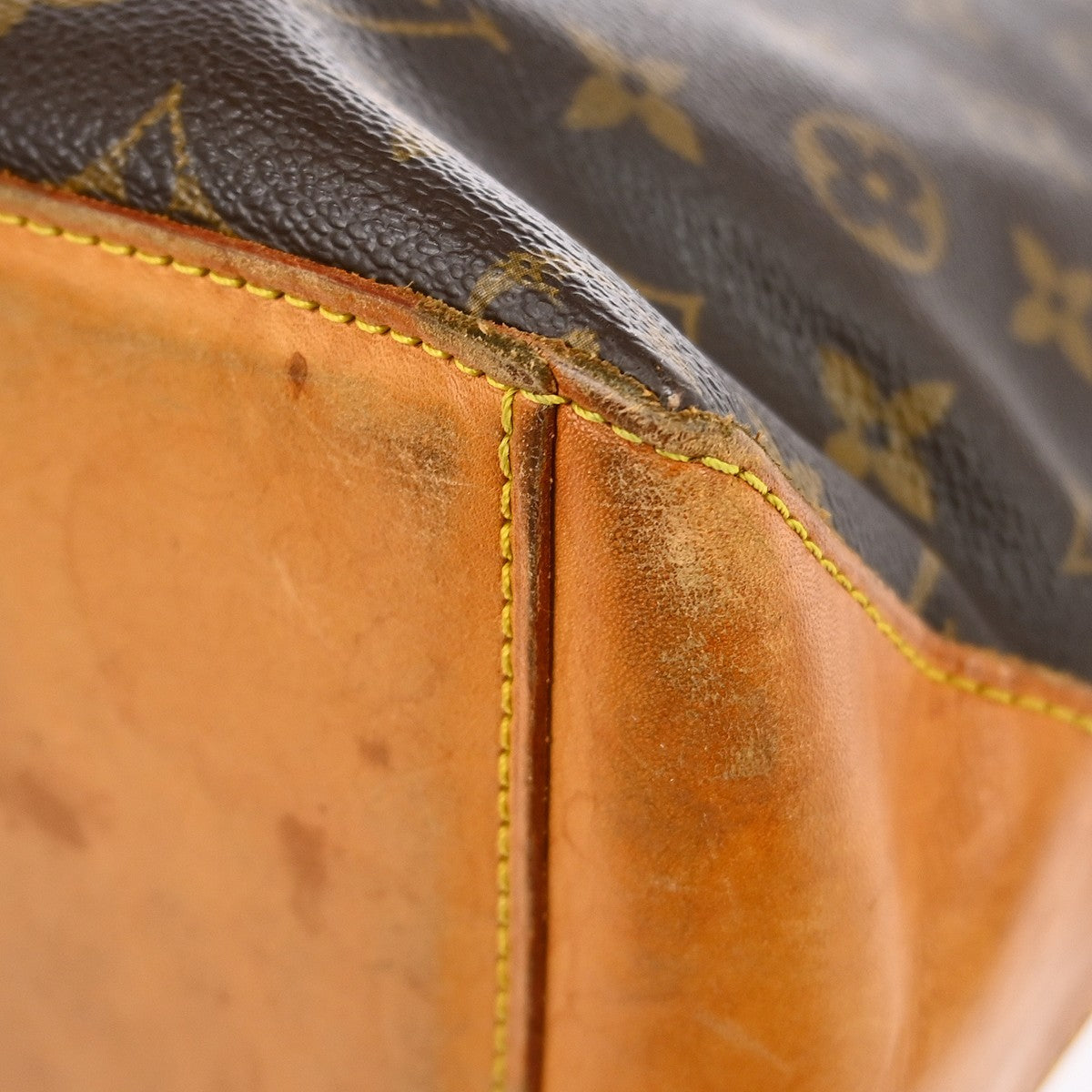 Louis Vuitton Cabas Mezzo Monogram Canvas Brown Canvas Tote Bag Bag (Pre-Owned)