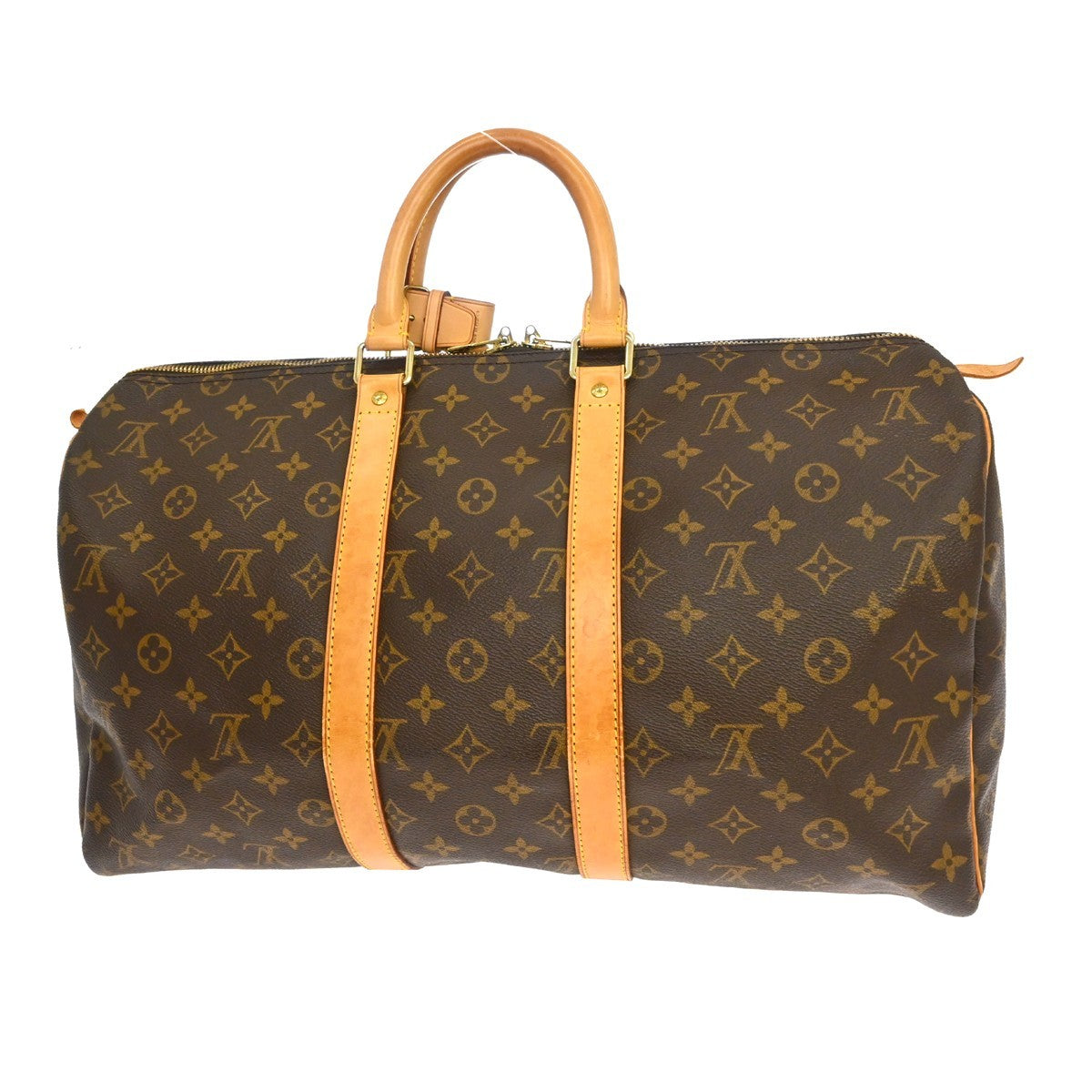 Louis Vuitton Keepall Bag Monogram Canvas Brown Canvas Travel Bag Bag (Pre-Owned)