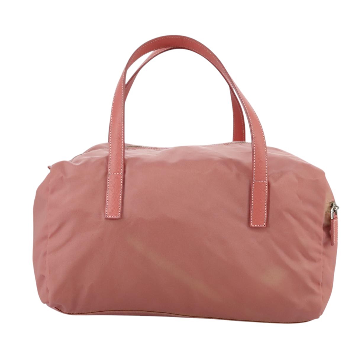 Prada Vintage Boston Bag Nylon Pink Nylon Travel Bag Bag (Pre-Owned)