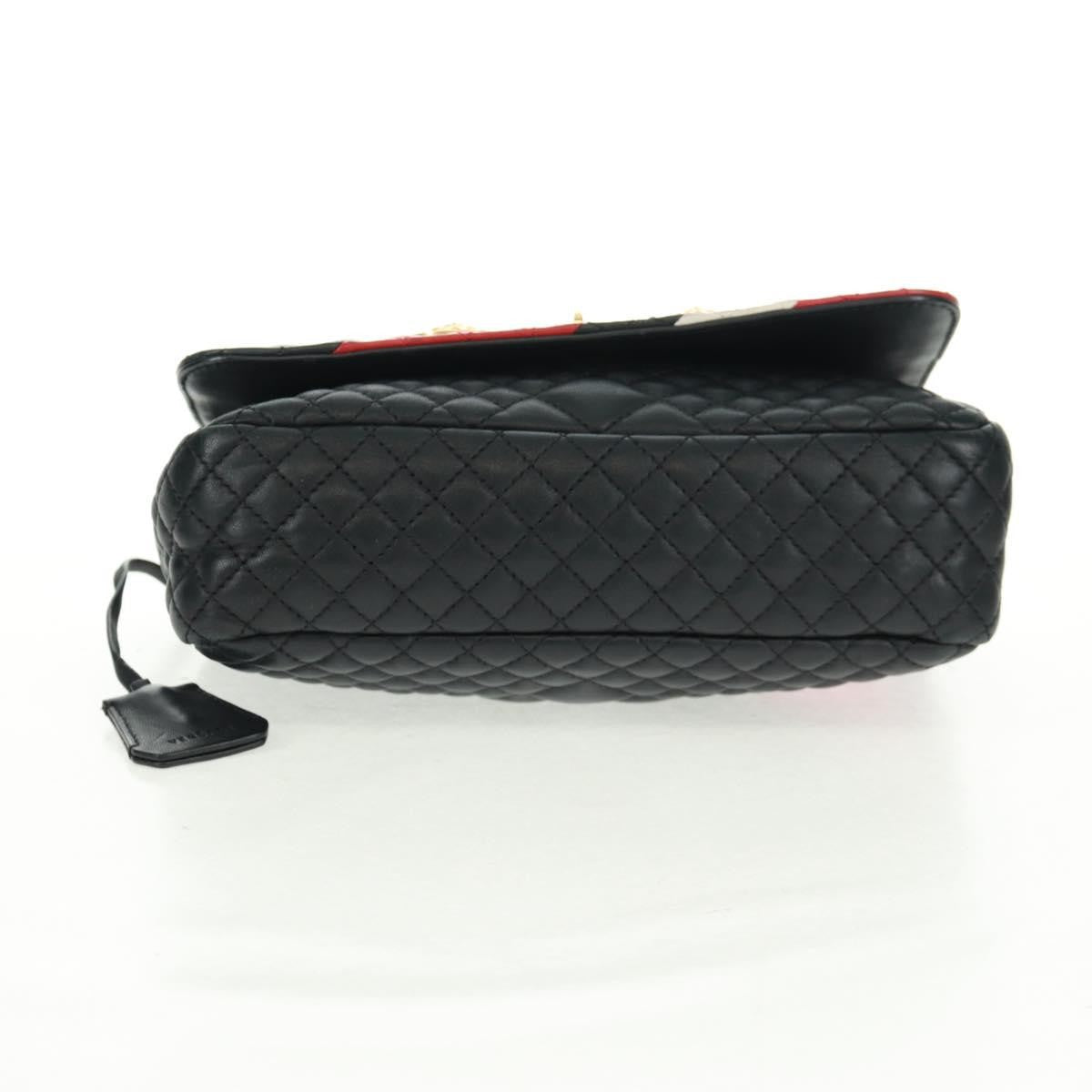 Versace Medusa Padlock Icon Top Handle Bag Quilted Leather Black Leather Shoulder Bag Bag (Pre-Owned)