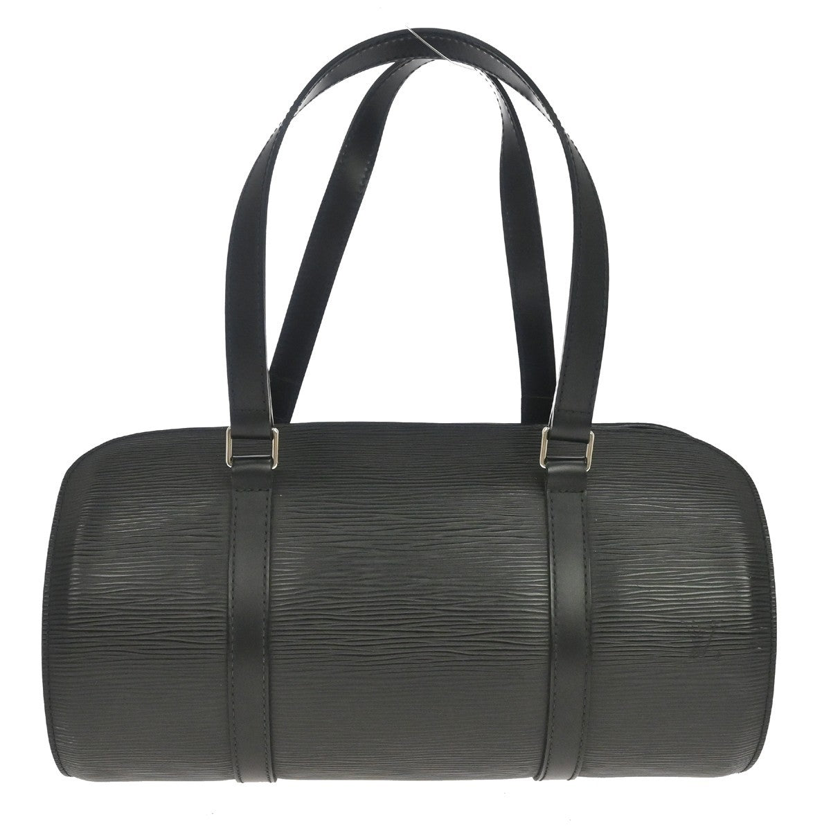 Louis Vuitton Soufflot Handbag Epi Leather Black Leather Handbag (Pre-Owned)