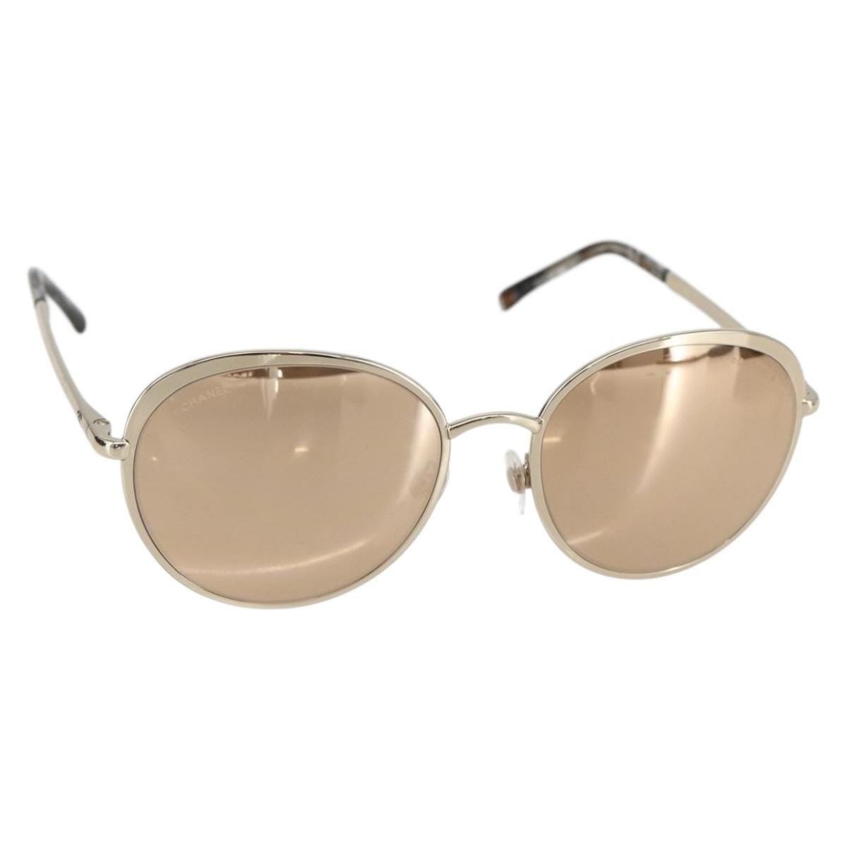 Chanel Logo Cc Sunglasses Metal Gold Metal Sunglasse Accessory (Pre-Owned)