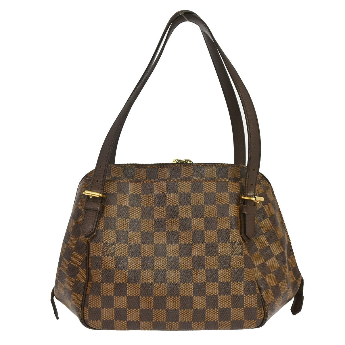 Louis Vuitton Belem Handbag Damier Brown Canvas Shoulder Bag Bag (Pre-Owned)