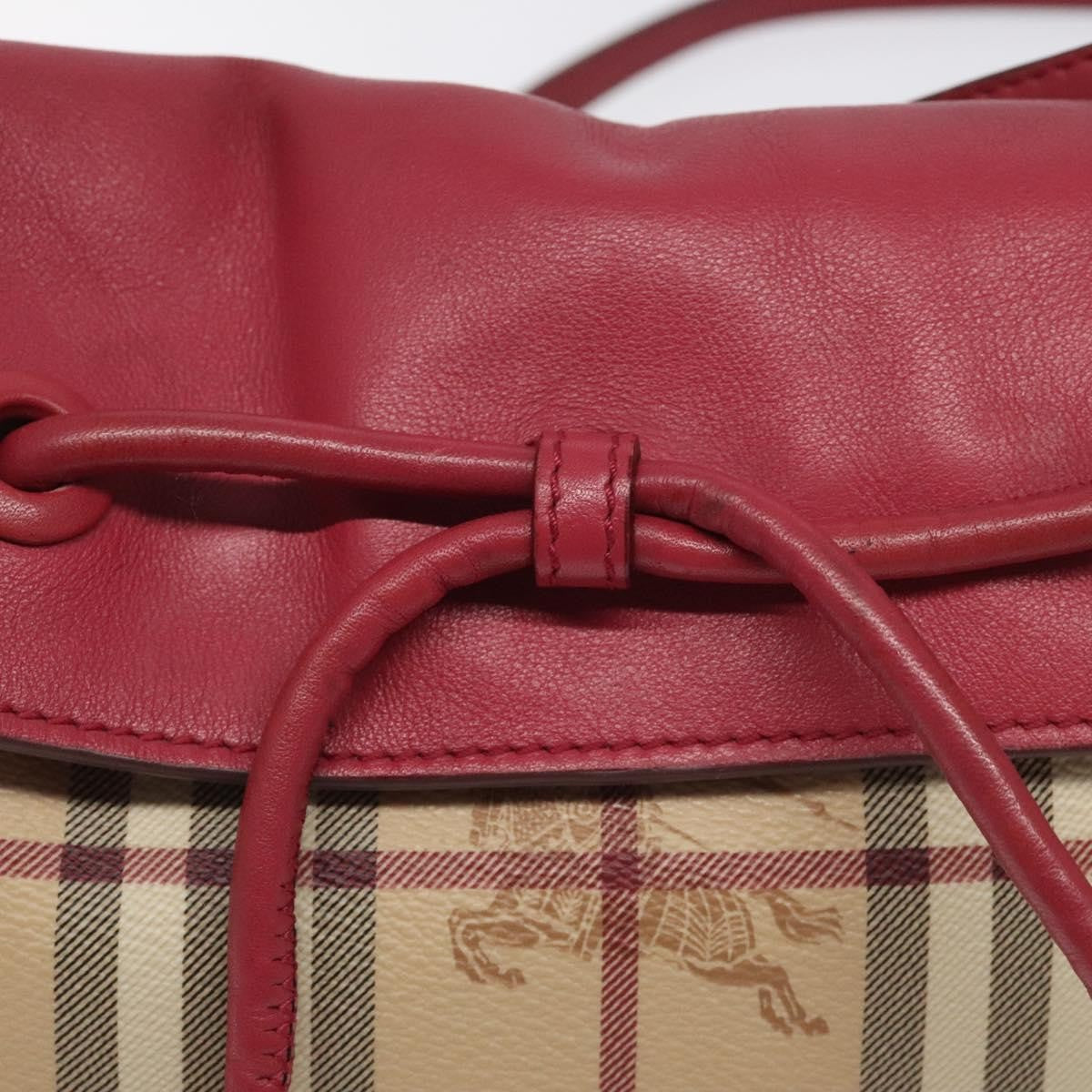 Burberry Nova Check Shoulder Bag Canvas And Leather Beige Pvc Shoulder Bag Bag (Pre-Owned)