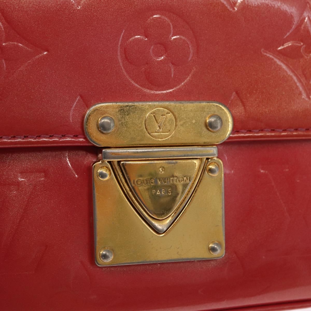 Louis Vuitton Malibu Street Handbag Monogram Vernis Red Patent_Leather Handbag (Pre-Owned)