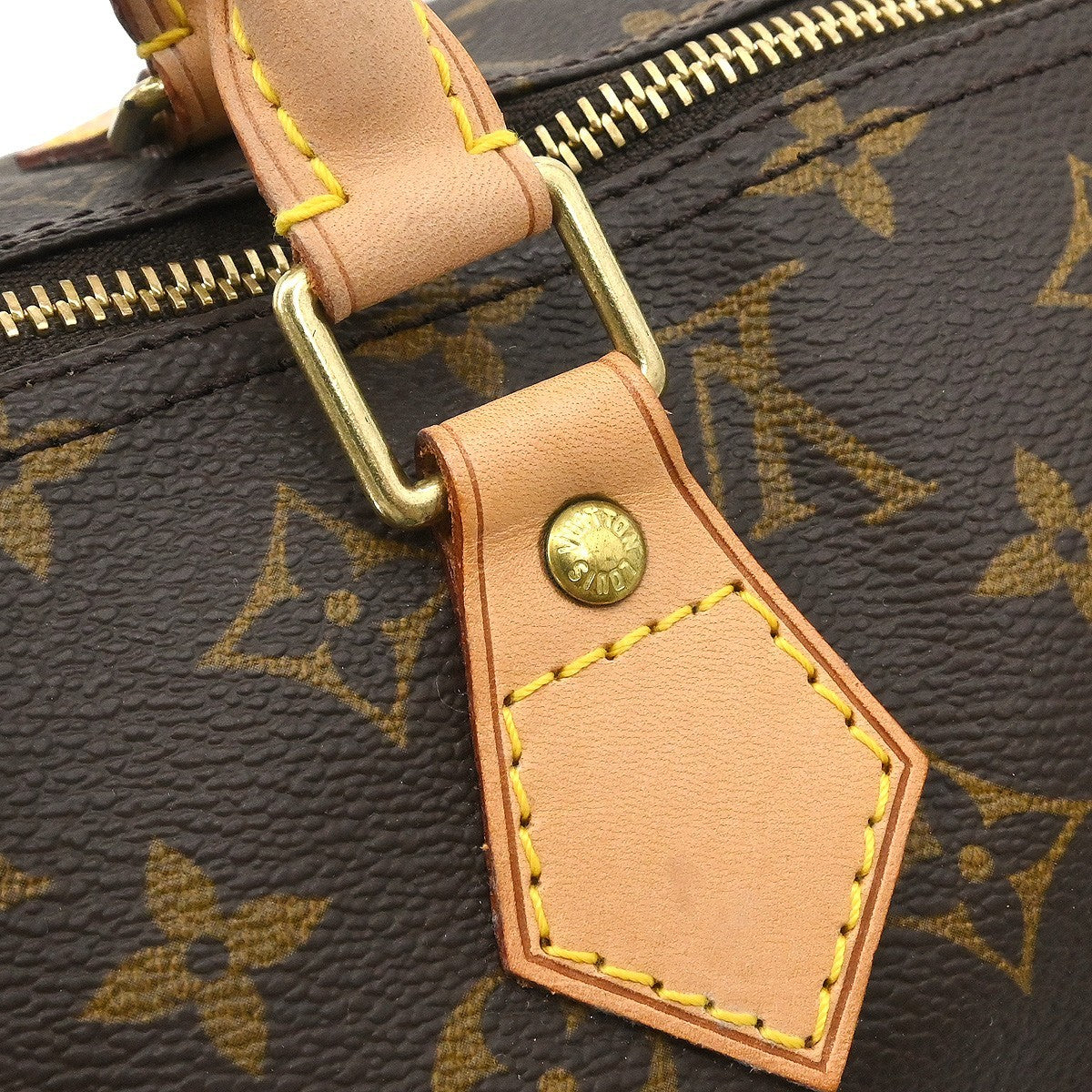 Louis Vuitton Speedy Handbag Monogram Canvas Brown Canvas Handbag (Pre-Owned)