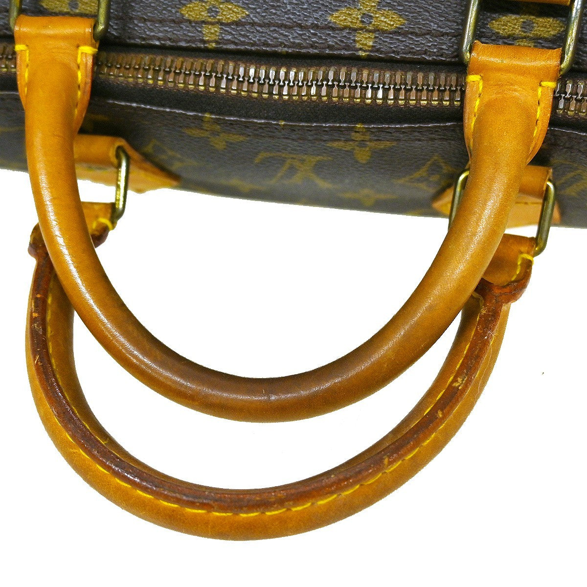 Louis Vuitton Speedy Handbag Monogram Canvas Brown Canvas Handbag (Pre-Owned)