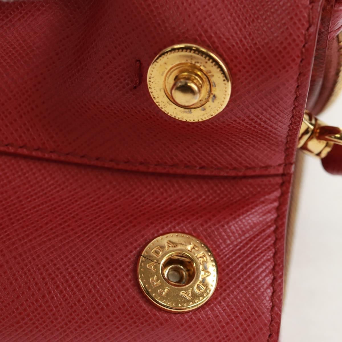 Prada Double Zip Lux Tote Saffiano Leather Pink Leather Handbag (Pre-Owned)