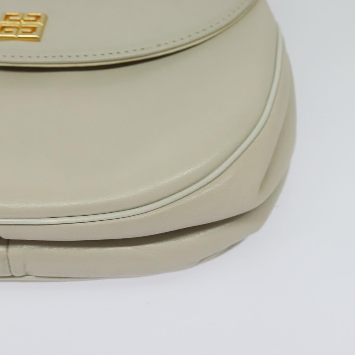 Givenchy 4G Shoulder Bag Leather White Leather Bag (Pre-Owned)