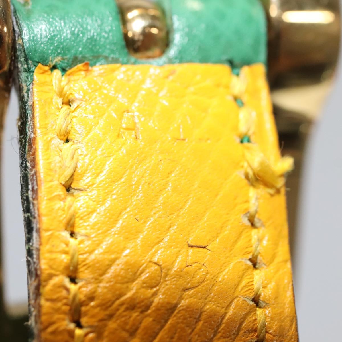 Hermes Double Hole Buckle Belt Metal And Leather Multicolour Leather Belts Accessory (Pre-Owned)