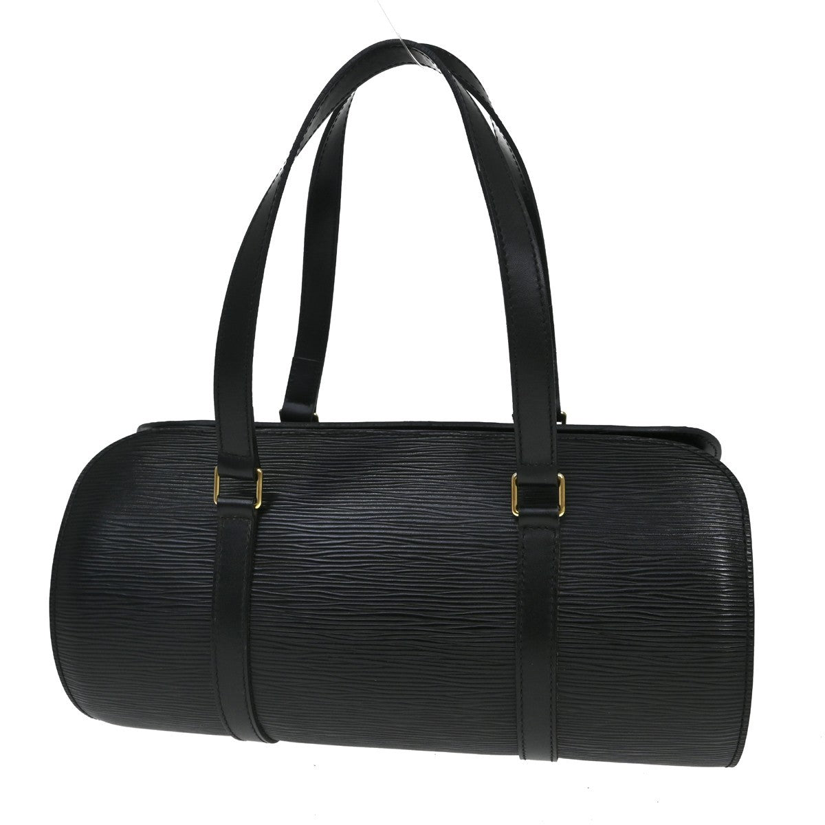 Louis Vuitton Soufflot Handbag Epi Leather Black Leather Handbag (Pre-Owned)