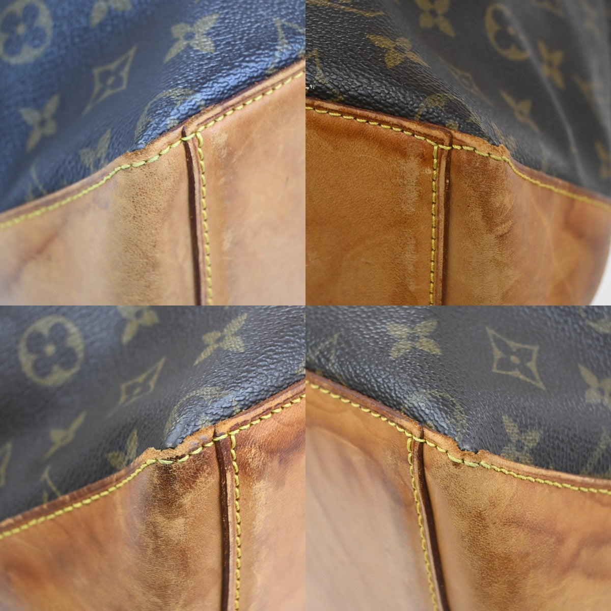 Louis Vuitton Cabas Mezzo Monogram Canvas Brown Canvas Tote Bag Bag (Pre-Owned)