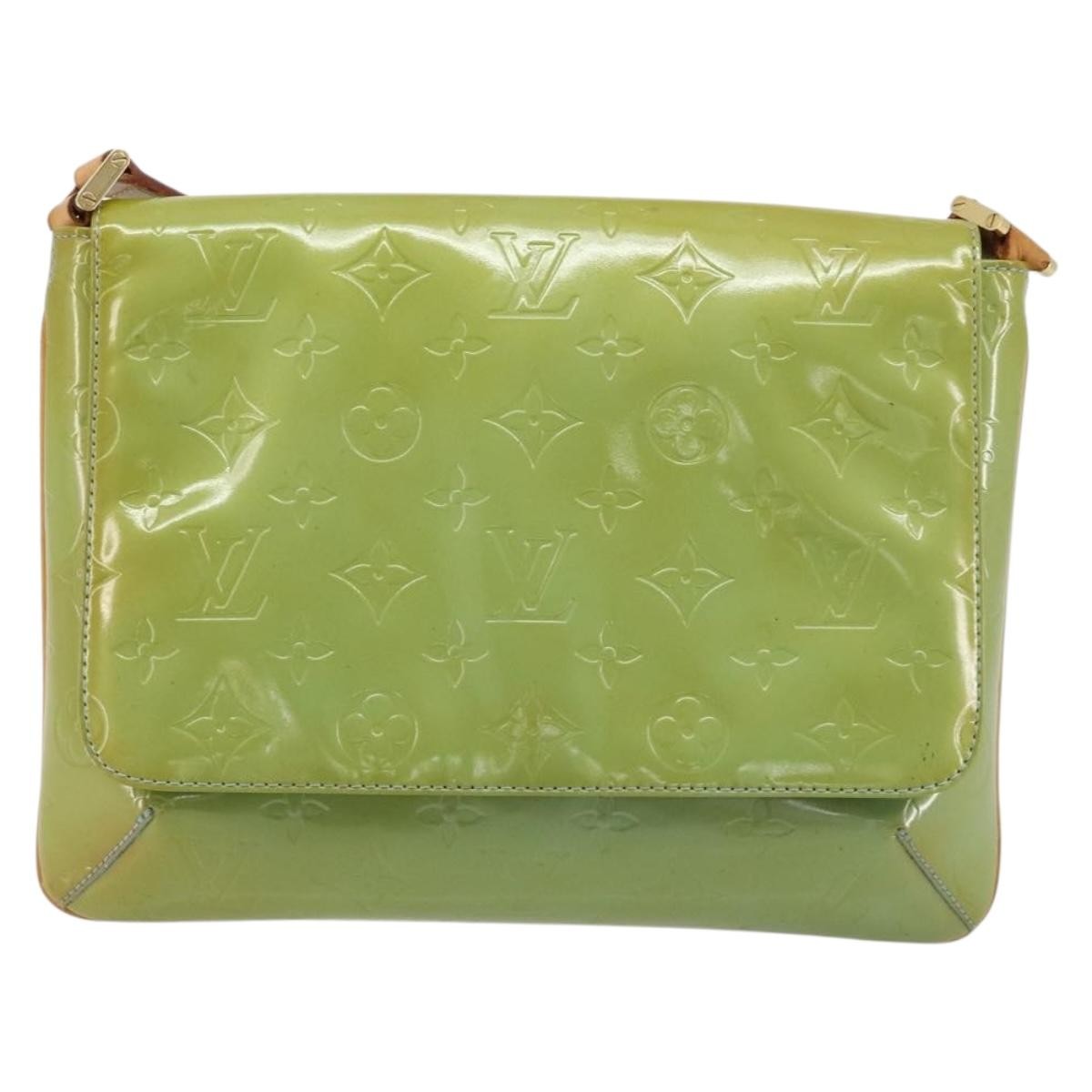 Louis Vuitton Thompson Street Handbag Monogram Vernis Blue Patent_Leather Shoulder Bag Bag (Pre-Owned)