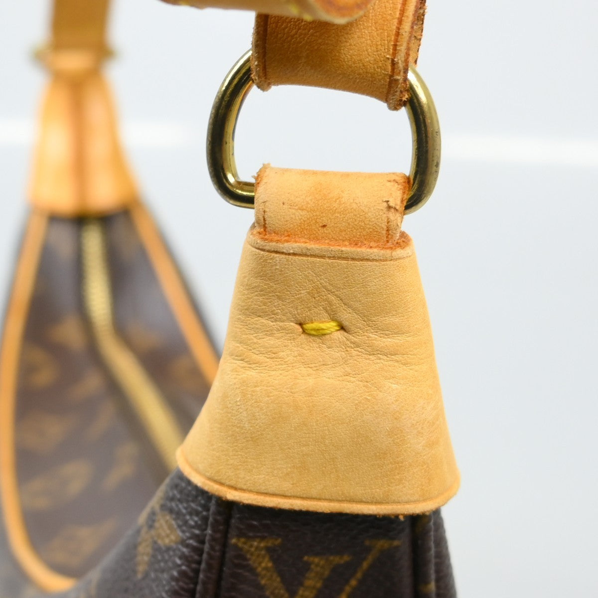 Louis Vuitton Boulogne Handbag Monogram Canvas Brown Canvas Shoulder Bag Bag (Pre-Owned)