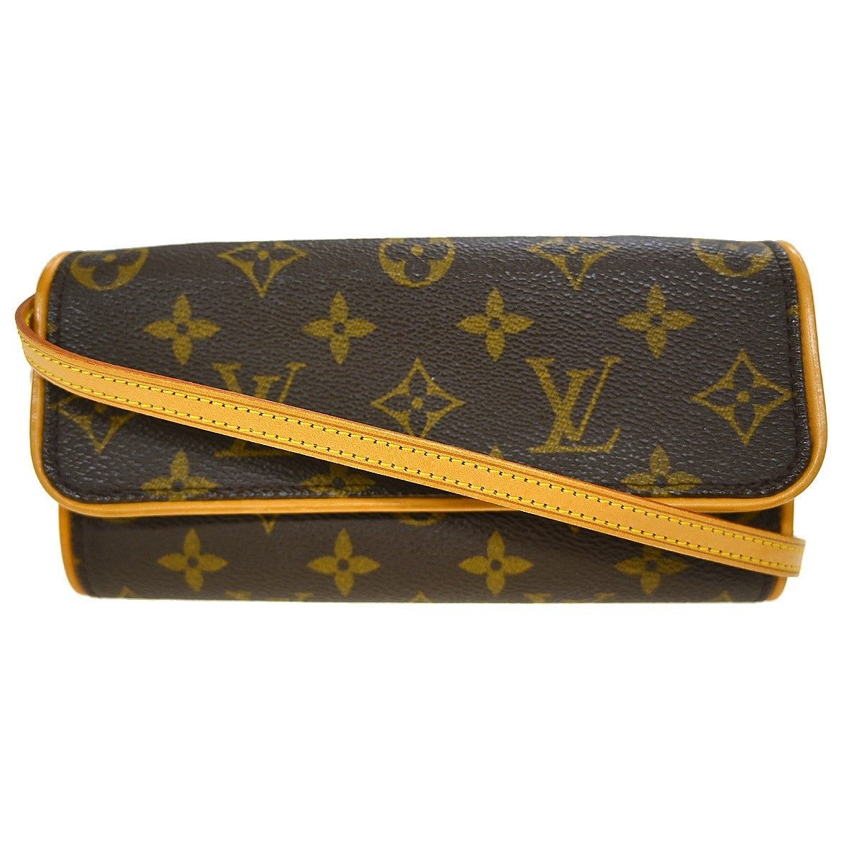 Louis Vuitton Twin Handbag Monogram Canvas Brown Canvas Clutche & Pouche Bag (Pre-Owned)