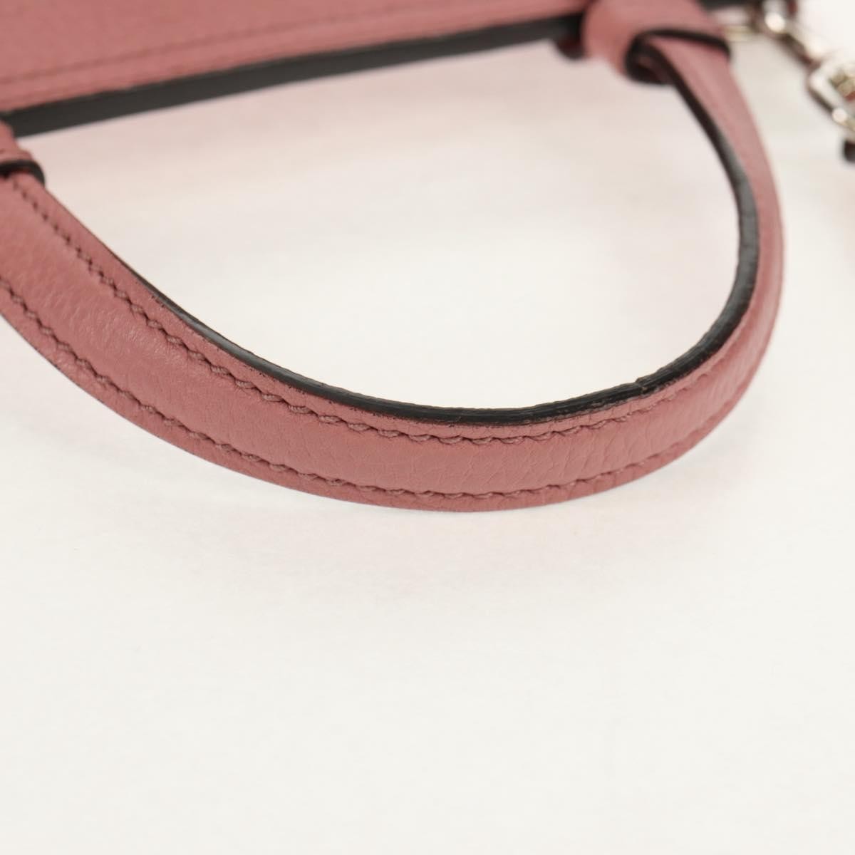 Gucci Bamboo Daily Top Handle Bag Leather Pink Leather Handbag (Pre-Owned)