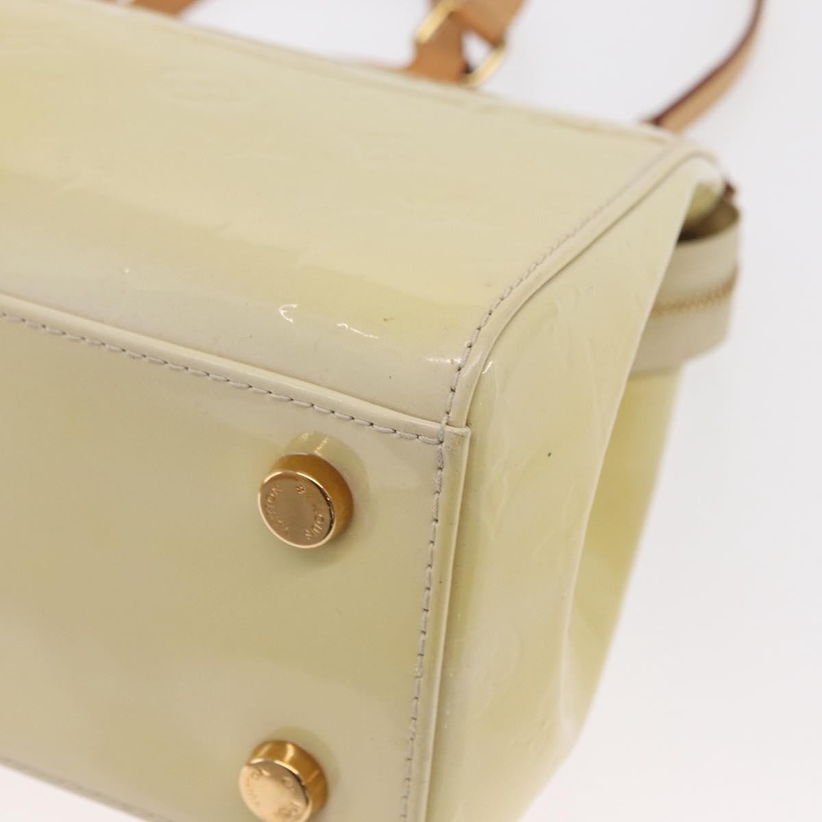 Louis Vuitton Brea Handbag Monogram Vernis Beige Patent_Leather Handbag (Pre-Owned)