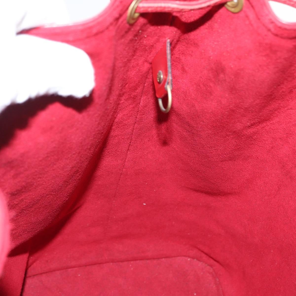 Louis Vuitton Petit Noe Nm Handbag Epi Leather Red Leather Shoulder Bag Bag (Pre-Owned)