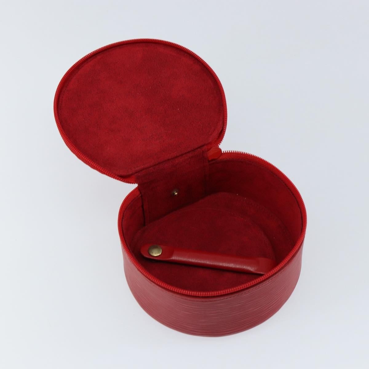 Louis Vuitton Ecrin Bijoux Pouch Epi Leather Red Leather Jewelry Set Jewelry (Pre-Owned)