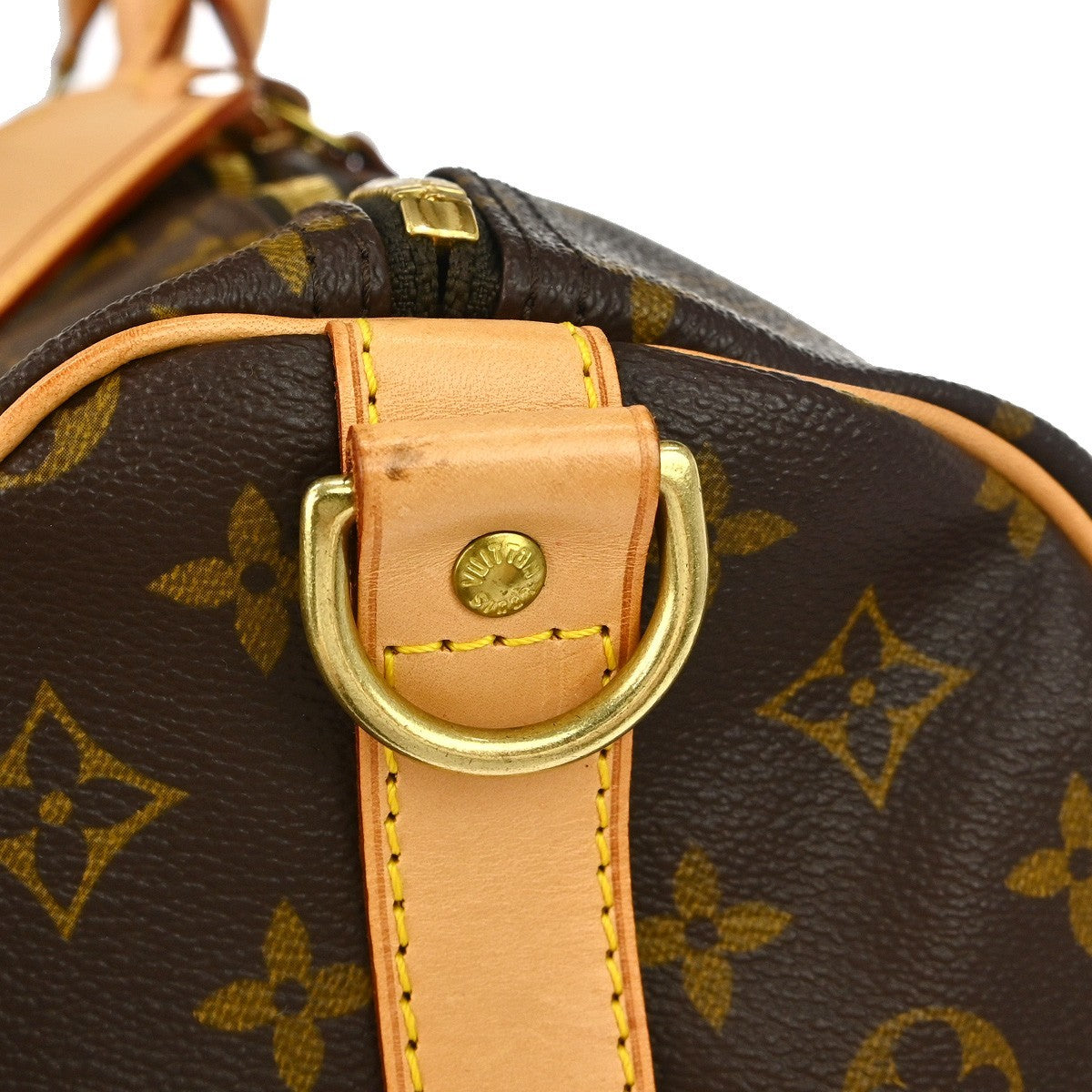 Louis Vuitton Keepall Bandouliere Bag Monogram Canvas Brown Canvas Travel Bag Bag (Pre-Owned)