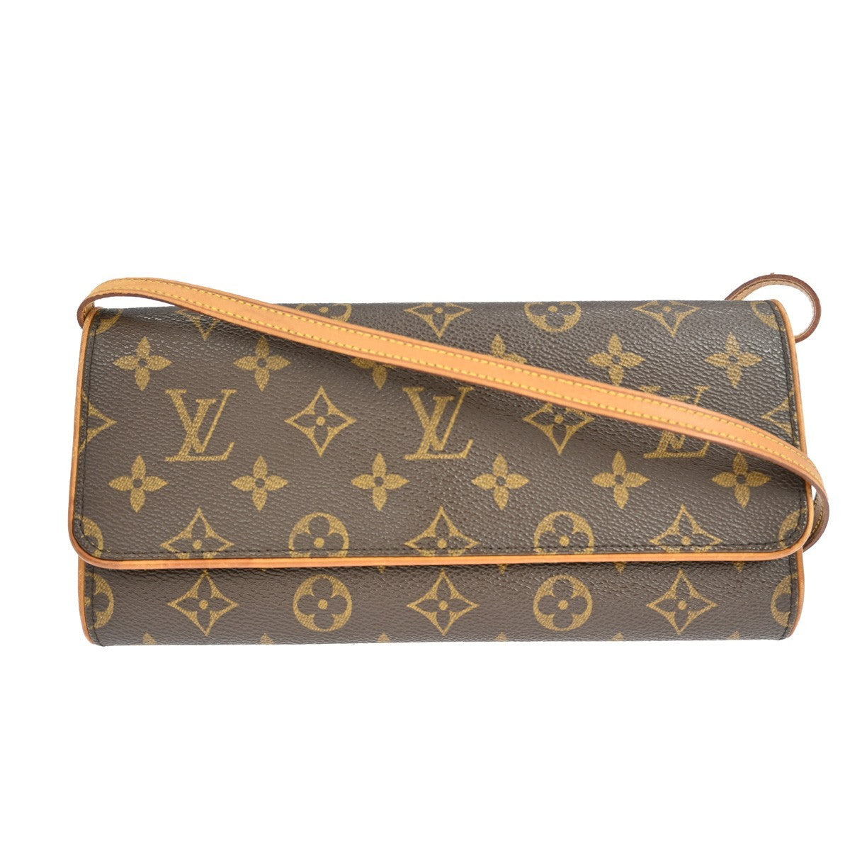 Louis Vuitton Twin Handbag Monogram Canvas Brown Canvas Clutche & Pouche Bag (Pre-Owned)