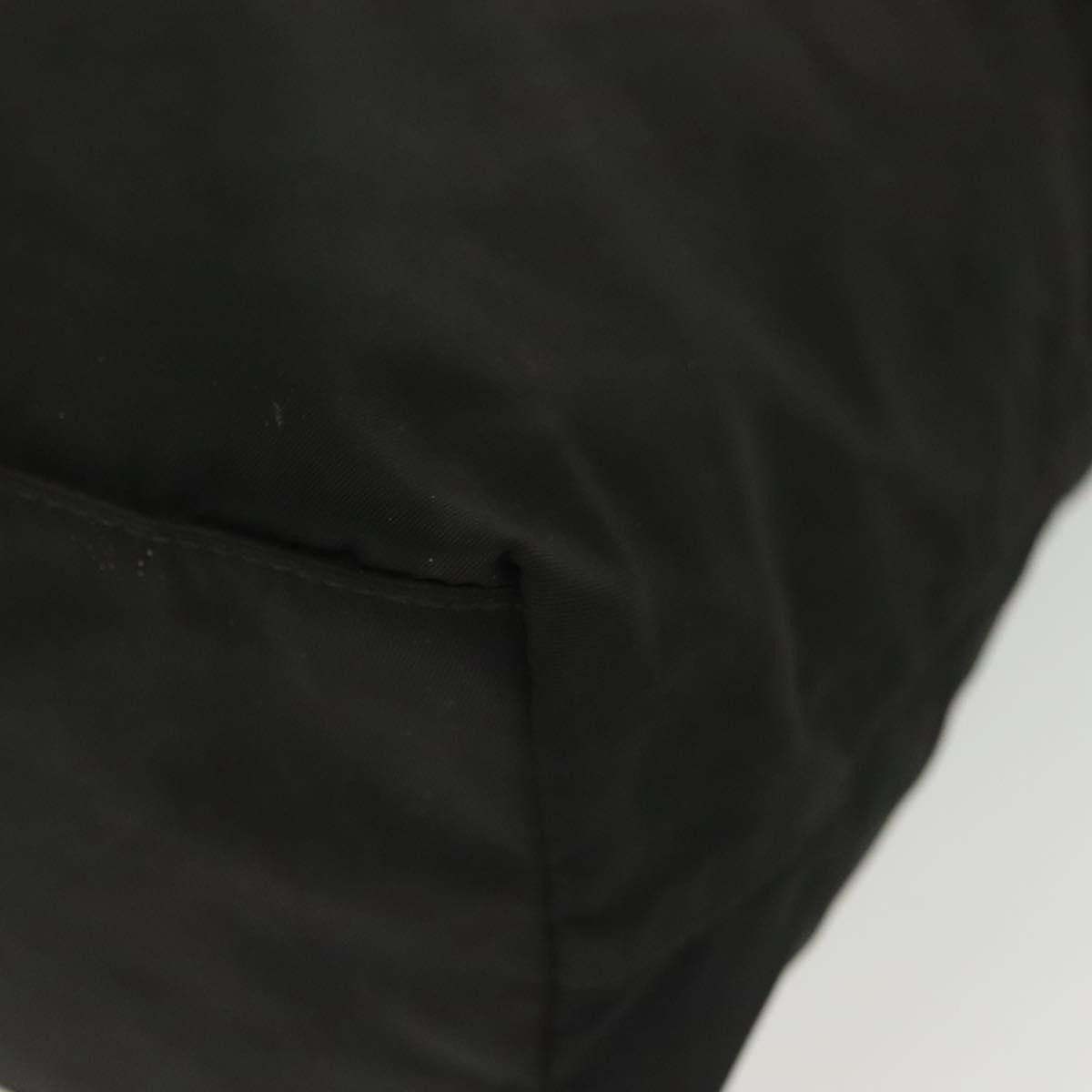 Prada Vintage Tote Tessuto Black Nylon Tote Bag Bag (Pre-Owned)