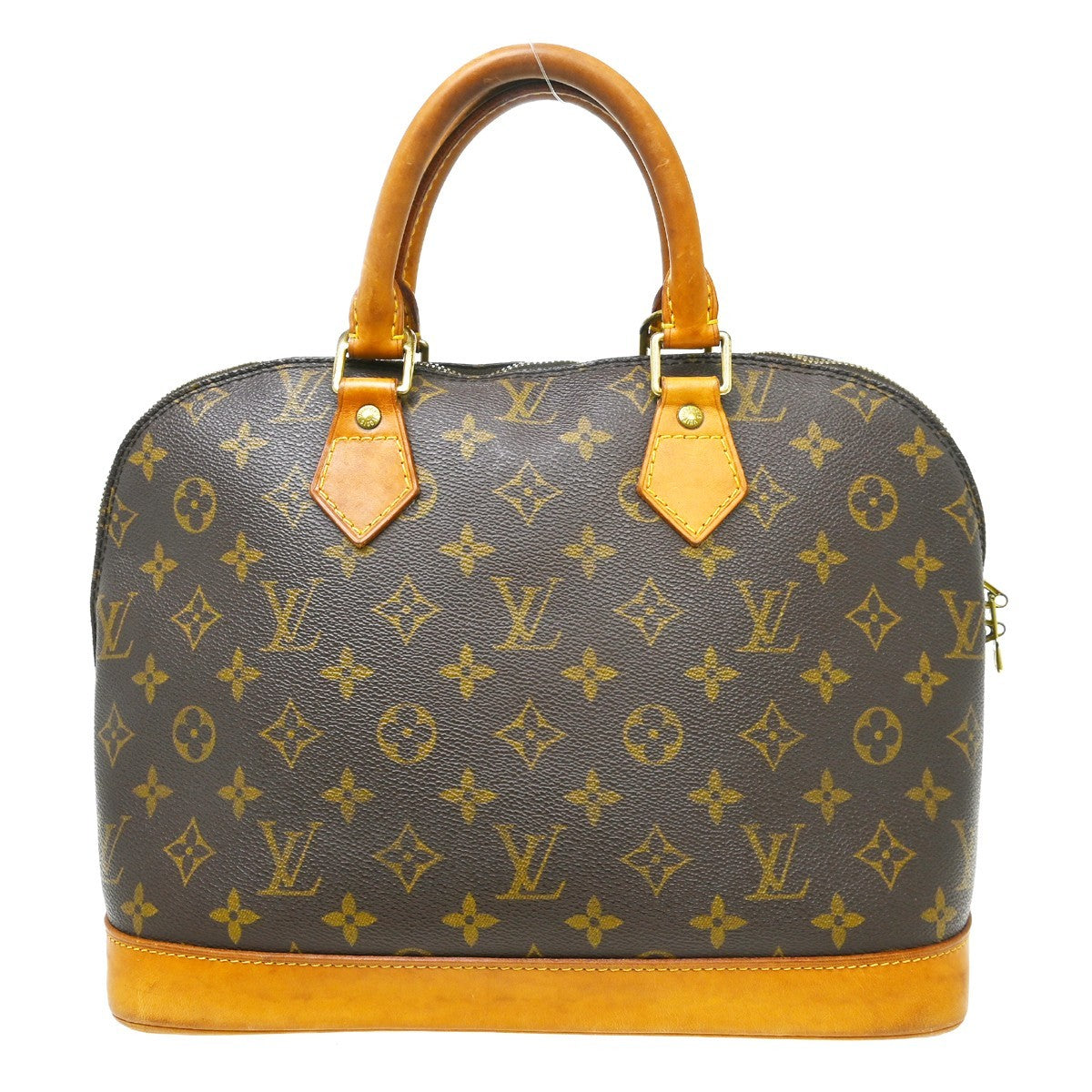 Louis Vuitton Alma Handbag Monogram Canvas Brown Canvas Handbag (Pre-Owned)