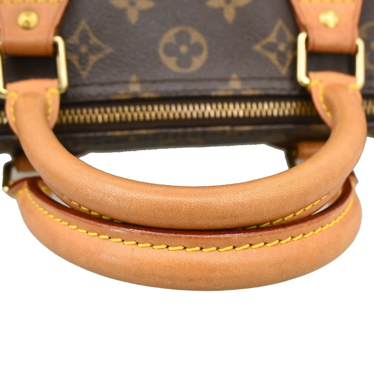 Louis Vuitton Speedy Handbag Monogram Canvas Brown Canvas Handbag (Pre-Owned)