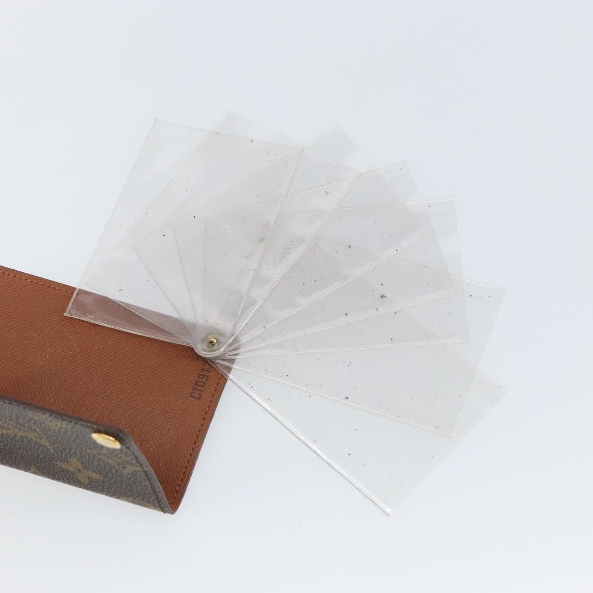 Louis Vuitton Porte Cartes Pression Card Case Monogram Canvas Brown Canvas Card Holders Accessory (Pre-Owned)