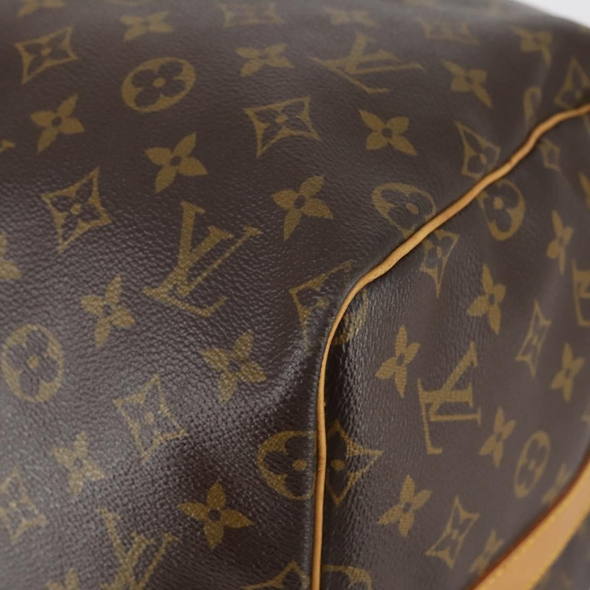 Louis Vuitton Keepall Bandouliere Bag Monogram Canvas Brown Canvas Travel Bag Bag (Pre-Owned)