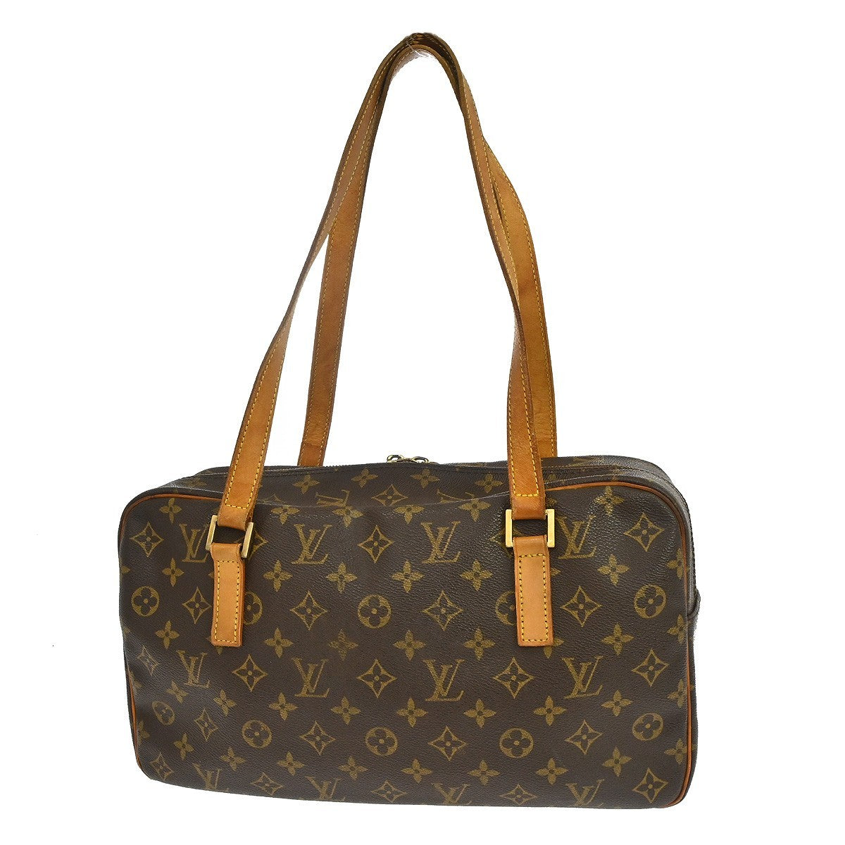 Louis Vuitton Cite Handbag Monogram Canvas Brown Canvas Shoulder Bag Bag (Pre-Owned)