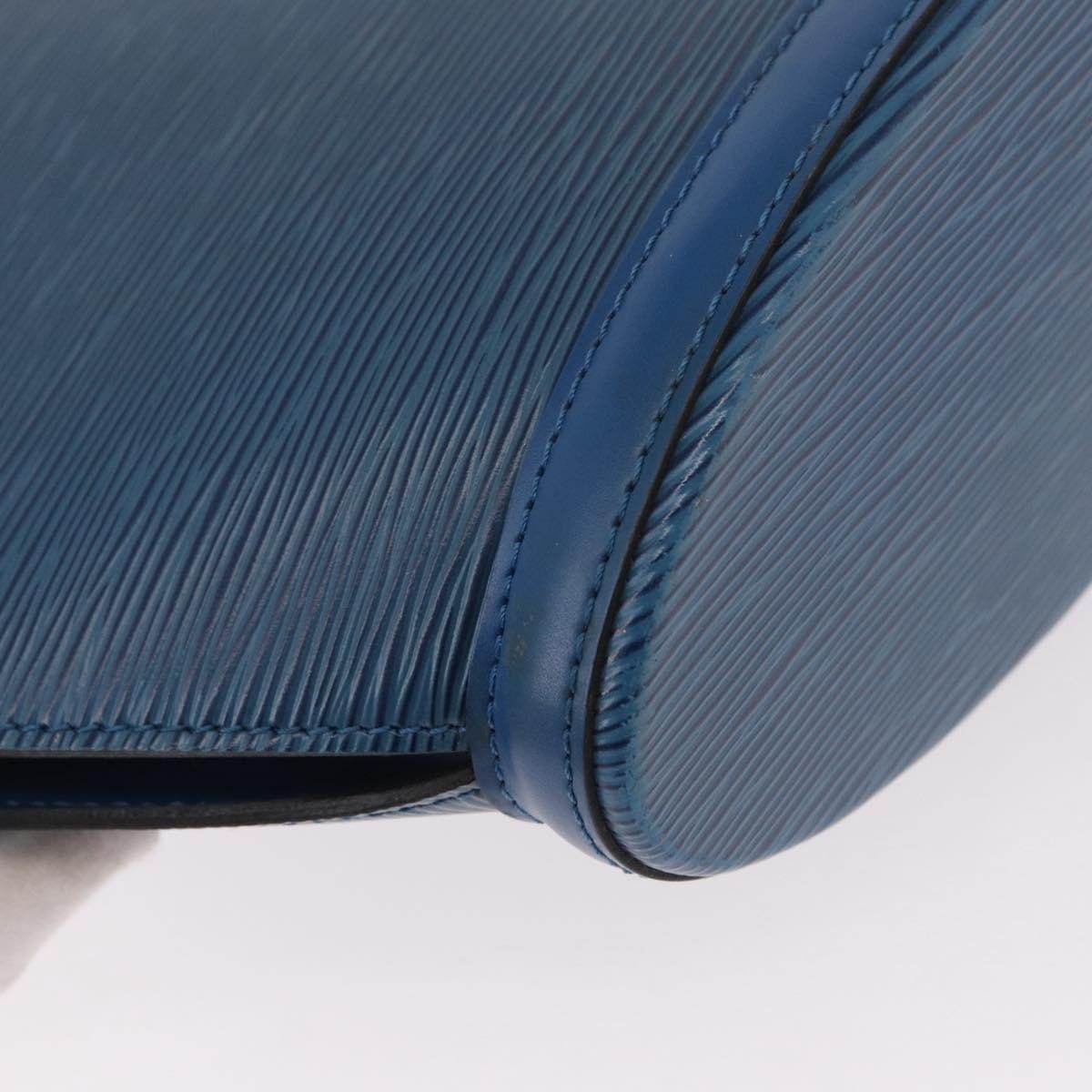 Louis Vuitton Saint Jacques Handbag Epi Leather Blue Leather Shoulder Bag Bag (Pre-Owned)