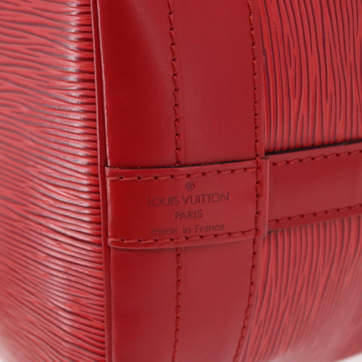 Louis Vuitton Petit Noe Nm Handbag Epi Leather Red Leather Shoulder Bag Bag (Pre-Owned)