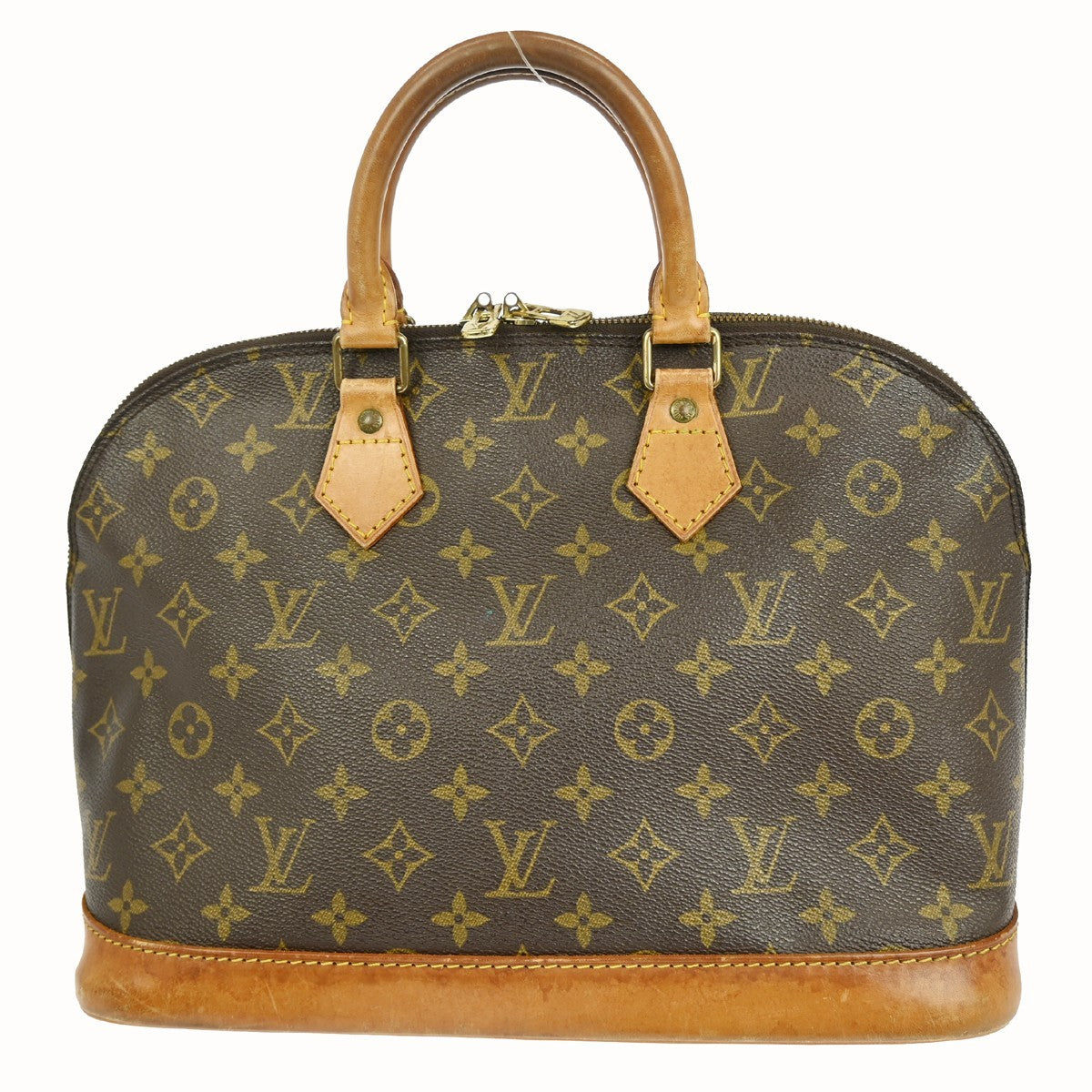Louis Vuitton Alma Handbag Monogram Canvas Brown Canvas Handbag (Pre-Owned)
