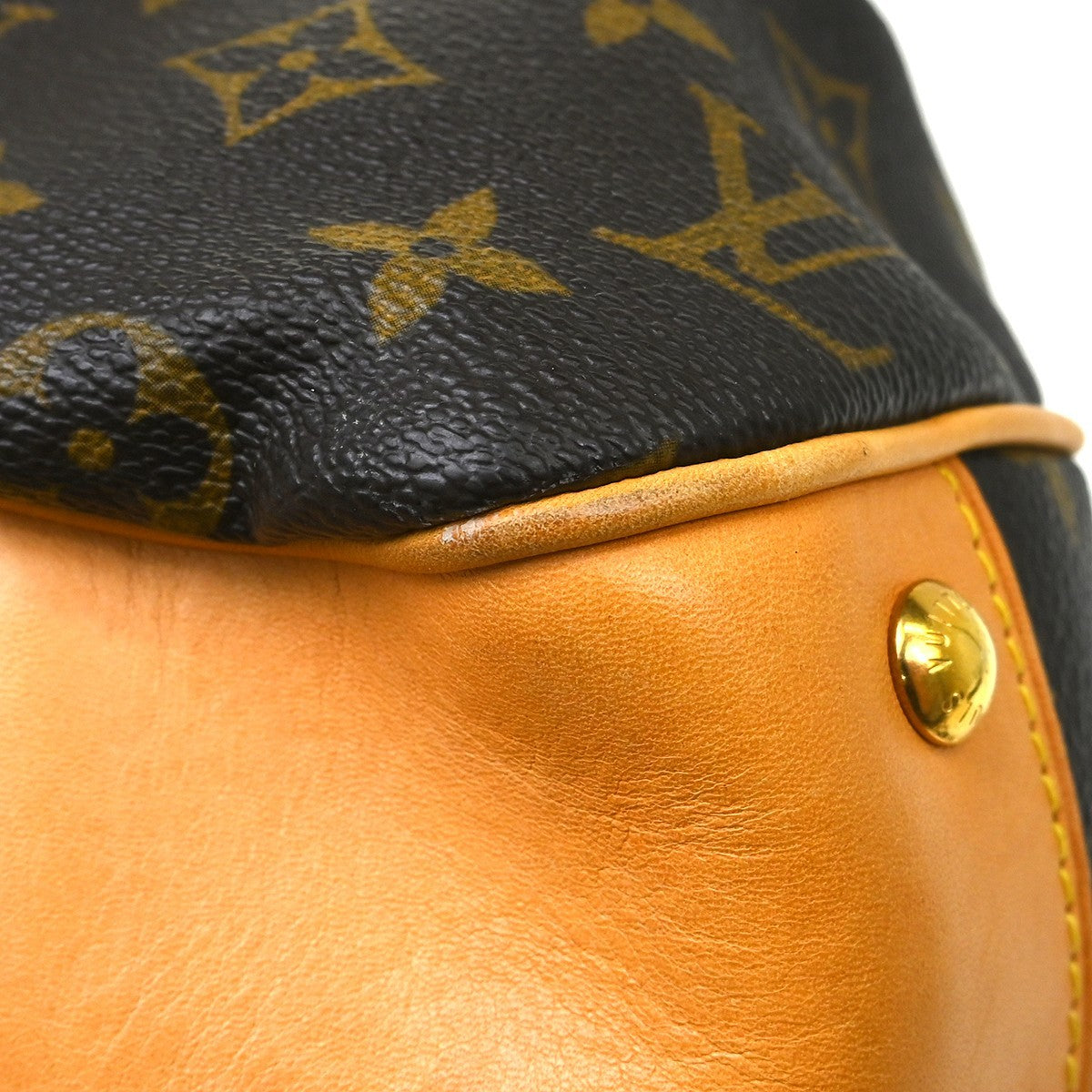 Louis Vuitton Boetie Handbag Monogram Canvas Brown Canvas Shoulder Bag Bag (Pre-Owned)