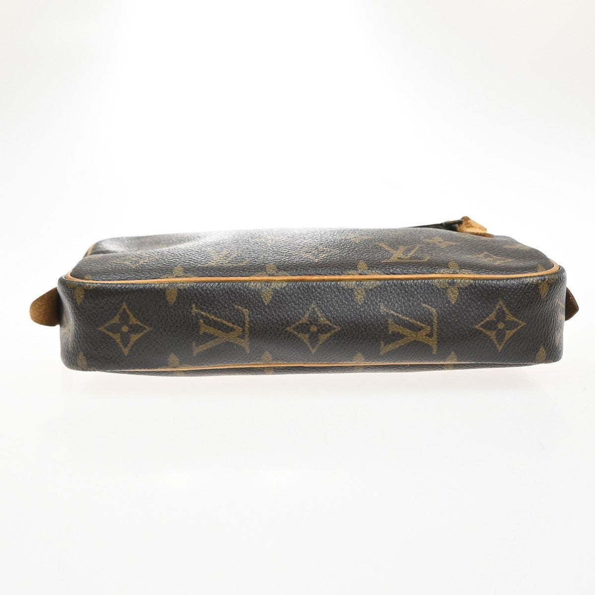Louis Vuitton Pochette Marly Bandouliere Bag Monogram Canvas Brown Leather Shoulder Bag Bag (Pre-Owned)