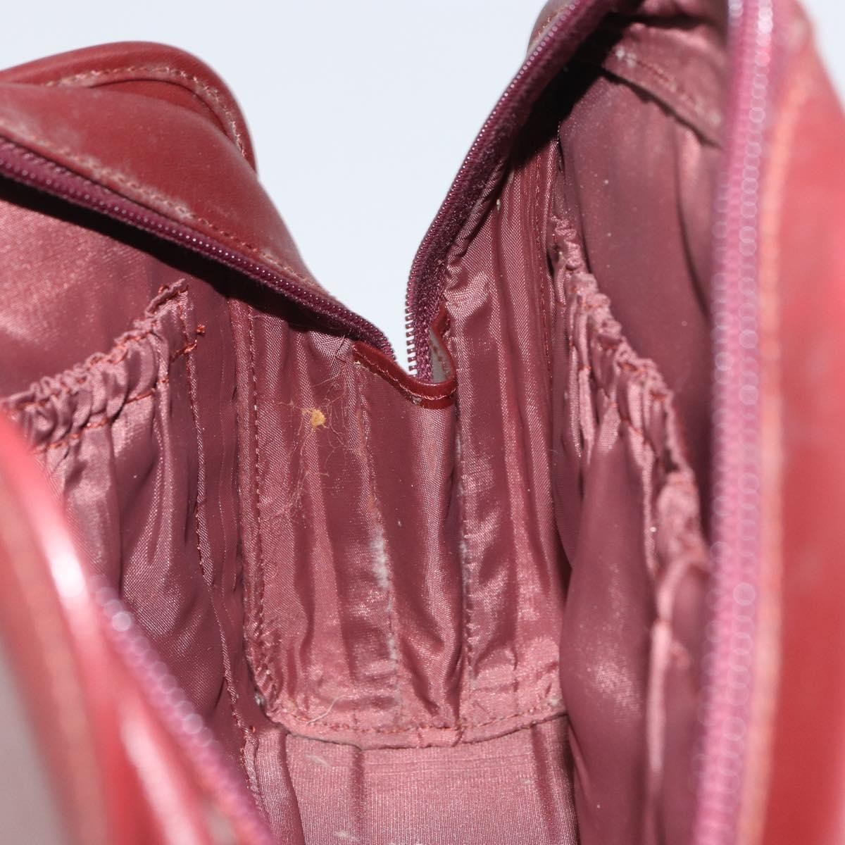 Cartier Must De Cartier Clutch Bag Leather Burgundy Leather Clutche & Pouche Bag (Pre-Owned)