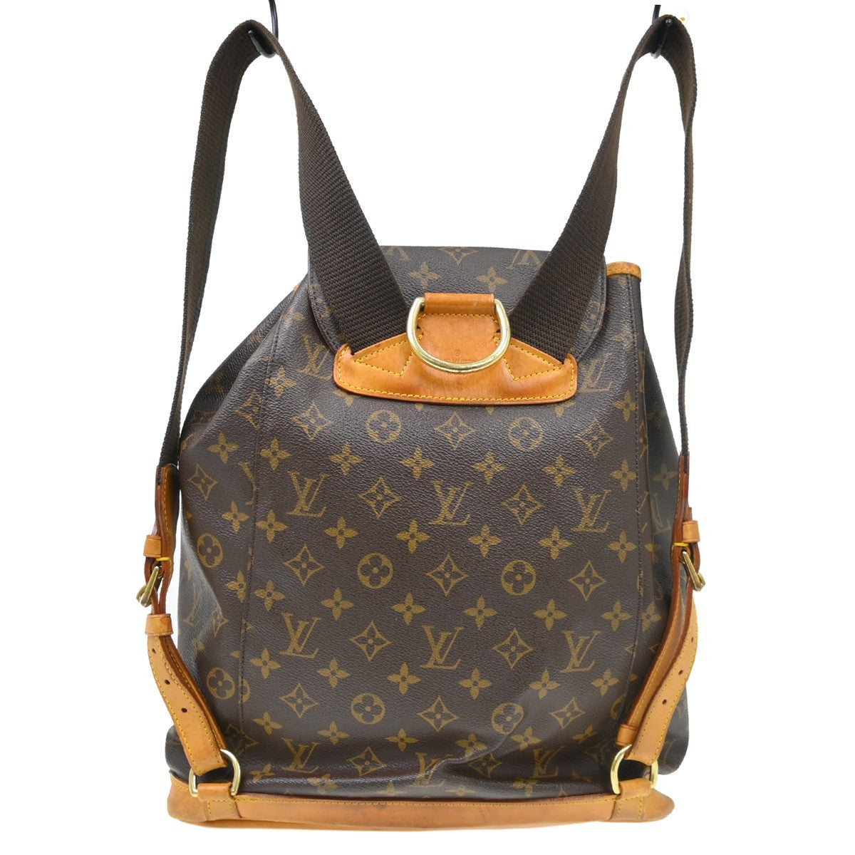 Louis Vuitton Vintage Montsouris Backpack Monogram Canvas Brown Canvas Backpack Bag (Pre-Owned)