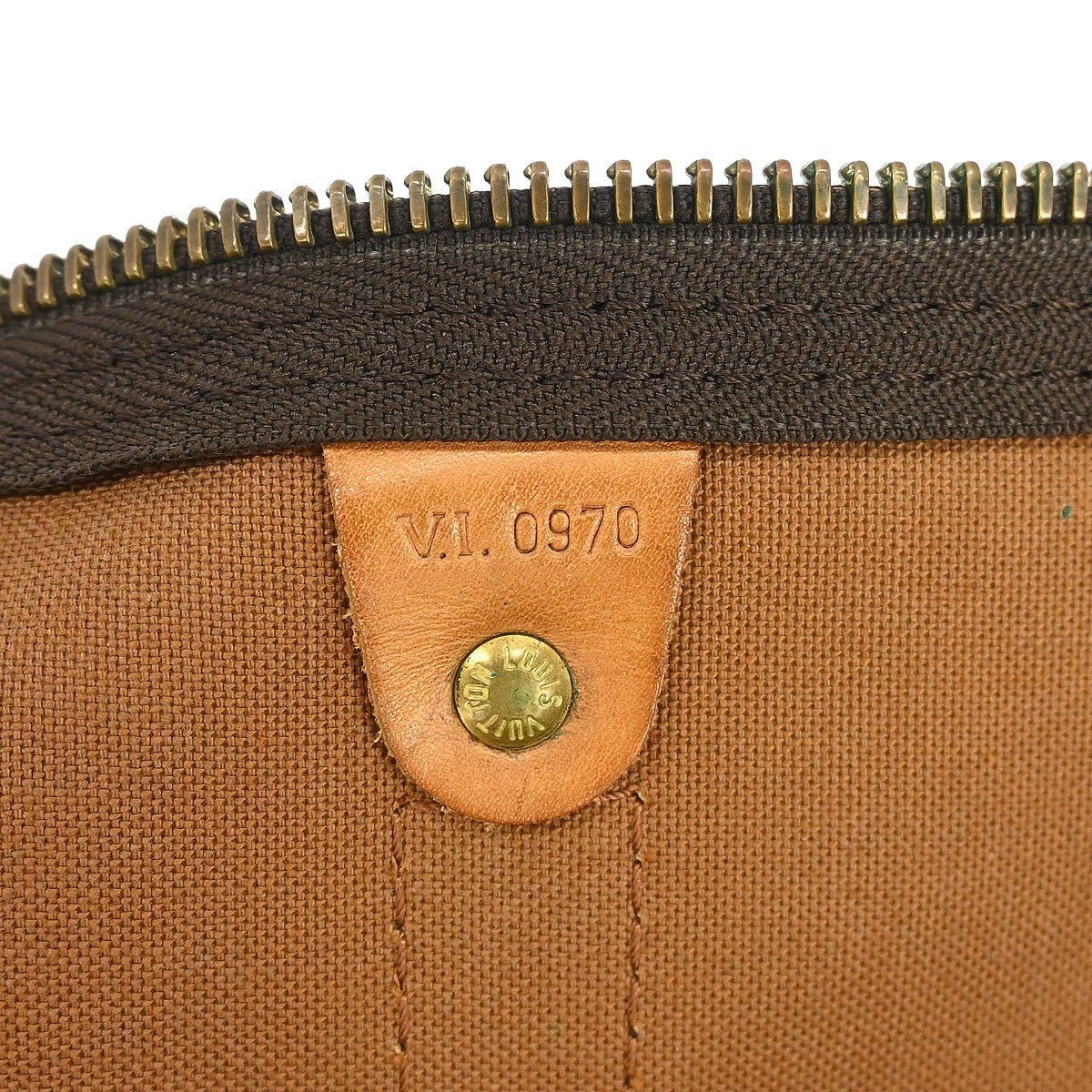 Louis Vuitton Keepall Bandouliere Bag Monogram Canvas Brown Canvas Travel Bag Bag (Pre-Owned)