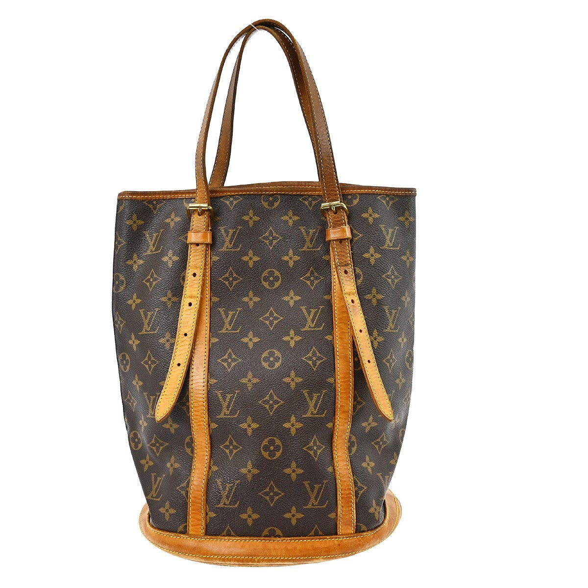 Louis Vuitton Bucket Bag Monogram Canvas Brown Canvas Handbag (Pre-Owned)