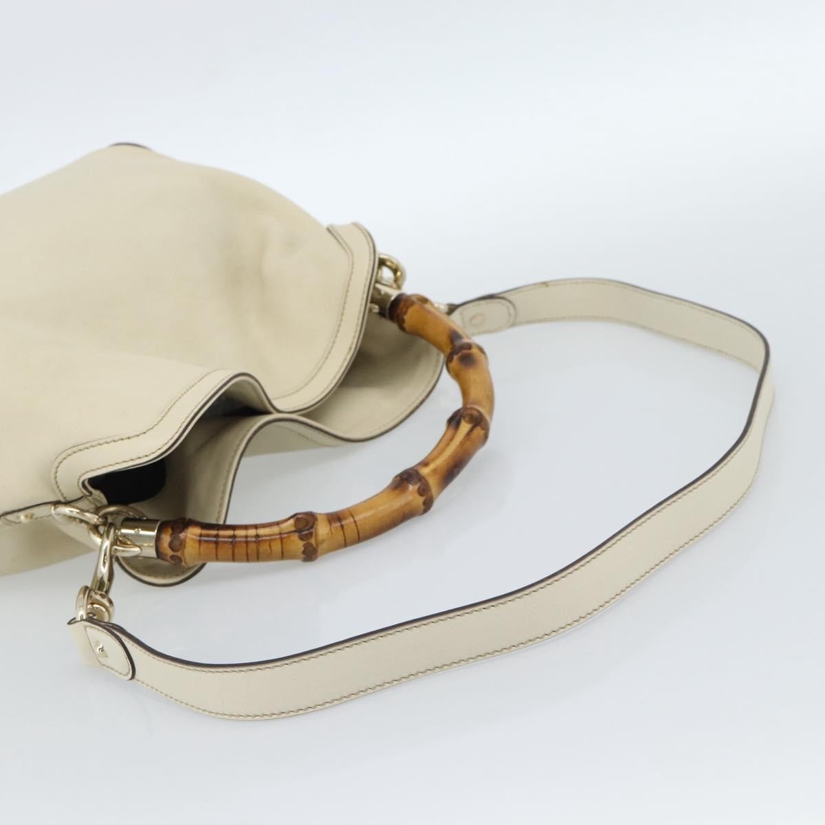 Gucci Vintage Convertible Bamboo Top Handle Bag Leather Multicolour Leather Handbag (Pre-Owned)