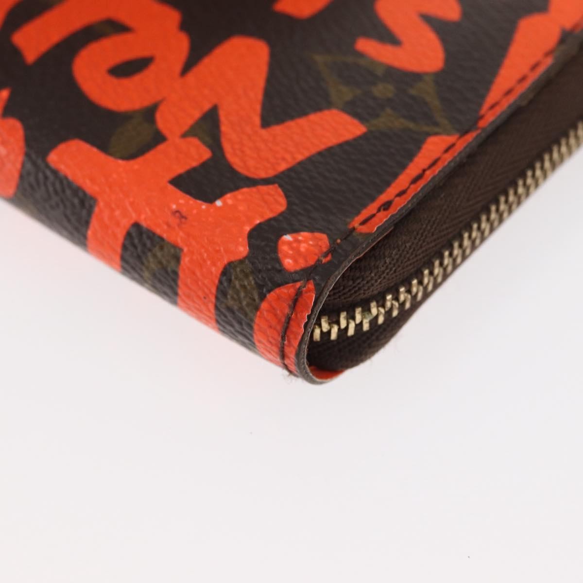 Louis Vuitton Porte-Monnaie Zippy Wallet Monogramme Empreinte Orange Canvas Wallets Accessory (Pre-Owned)