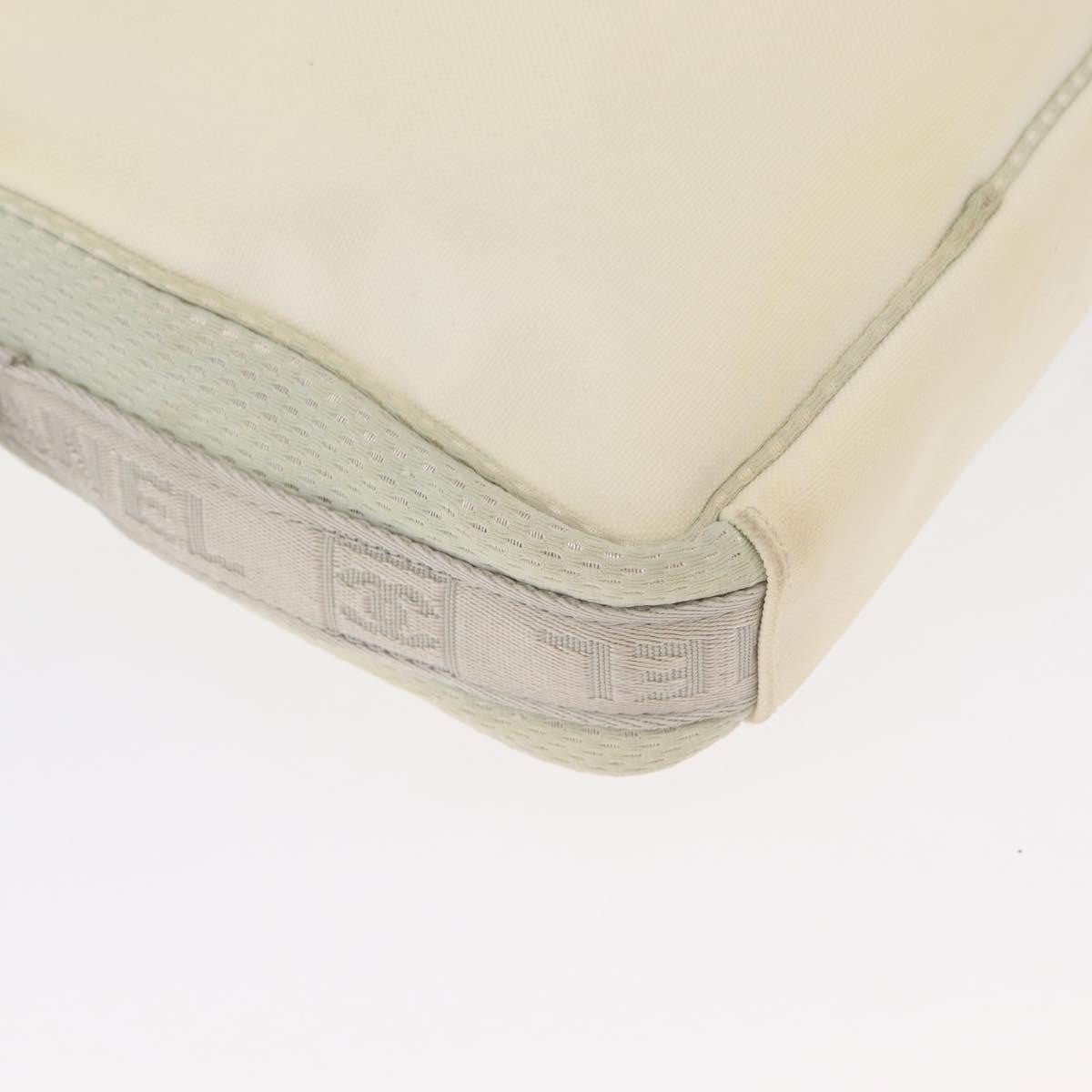 Chanel Sport Line Camera Crossbody Bag Nylon White Nylon Shoulder Bag Bag (Pre-Owned)