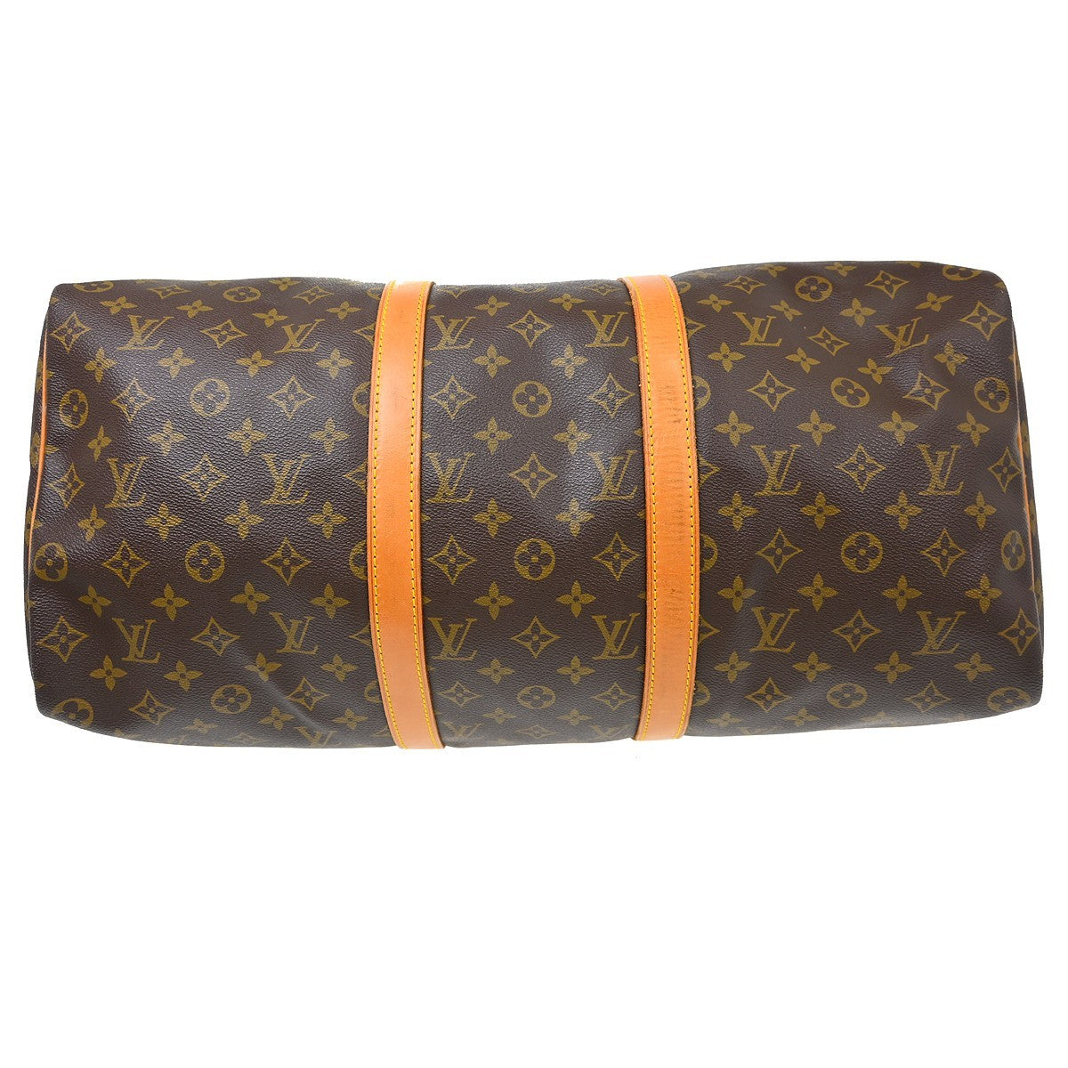 Louis Vuitton Keepall Bag Monogram Canvas Brown Canvas Travel Bag Bag (Pre-Owned)