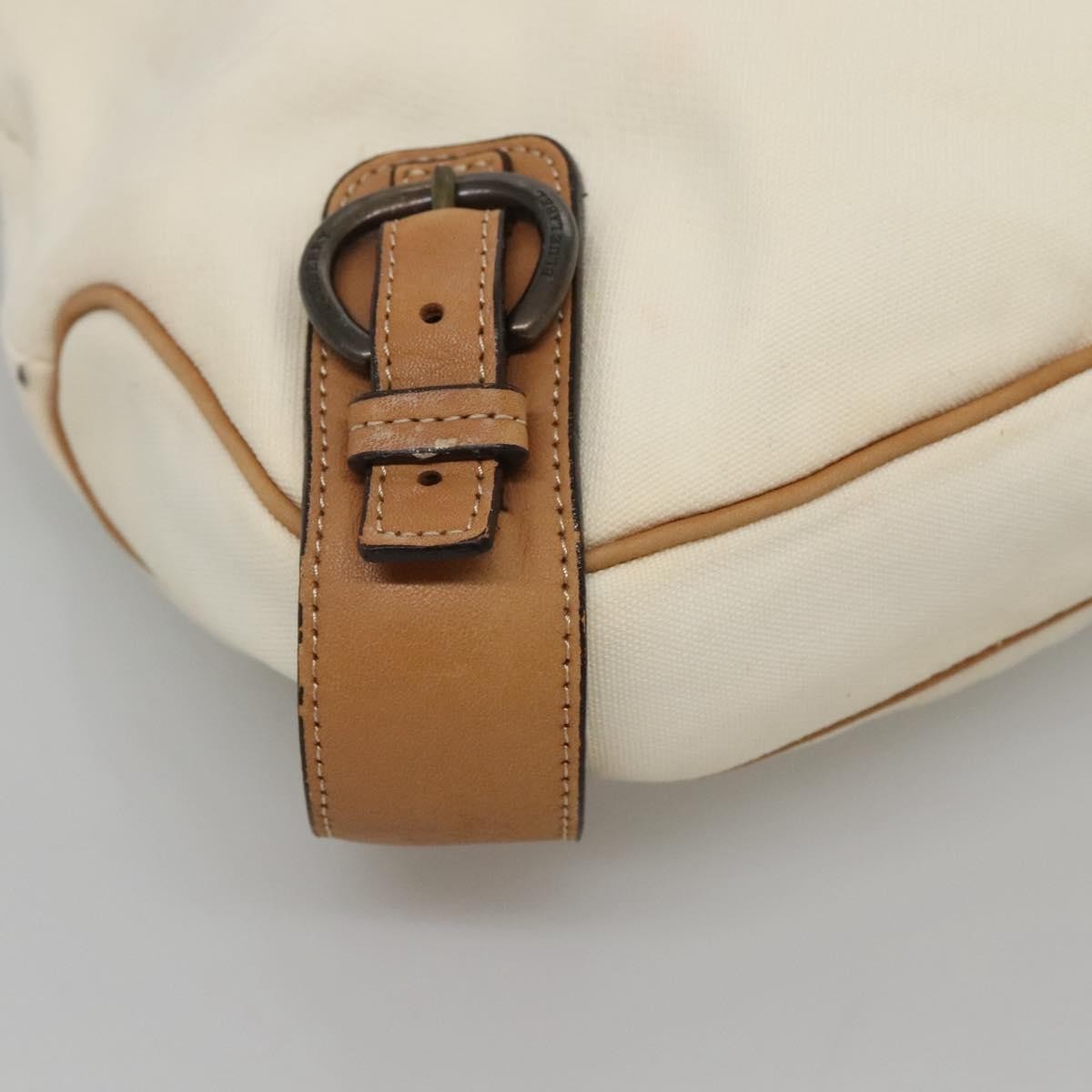 Burberry Blue Label Shoulder Bag Canvas White Canvas Shoulder Bag Bag (Pre-Owned)