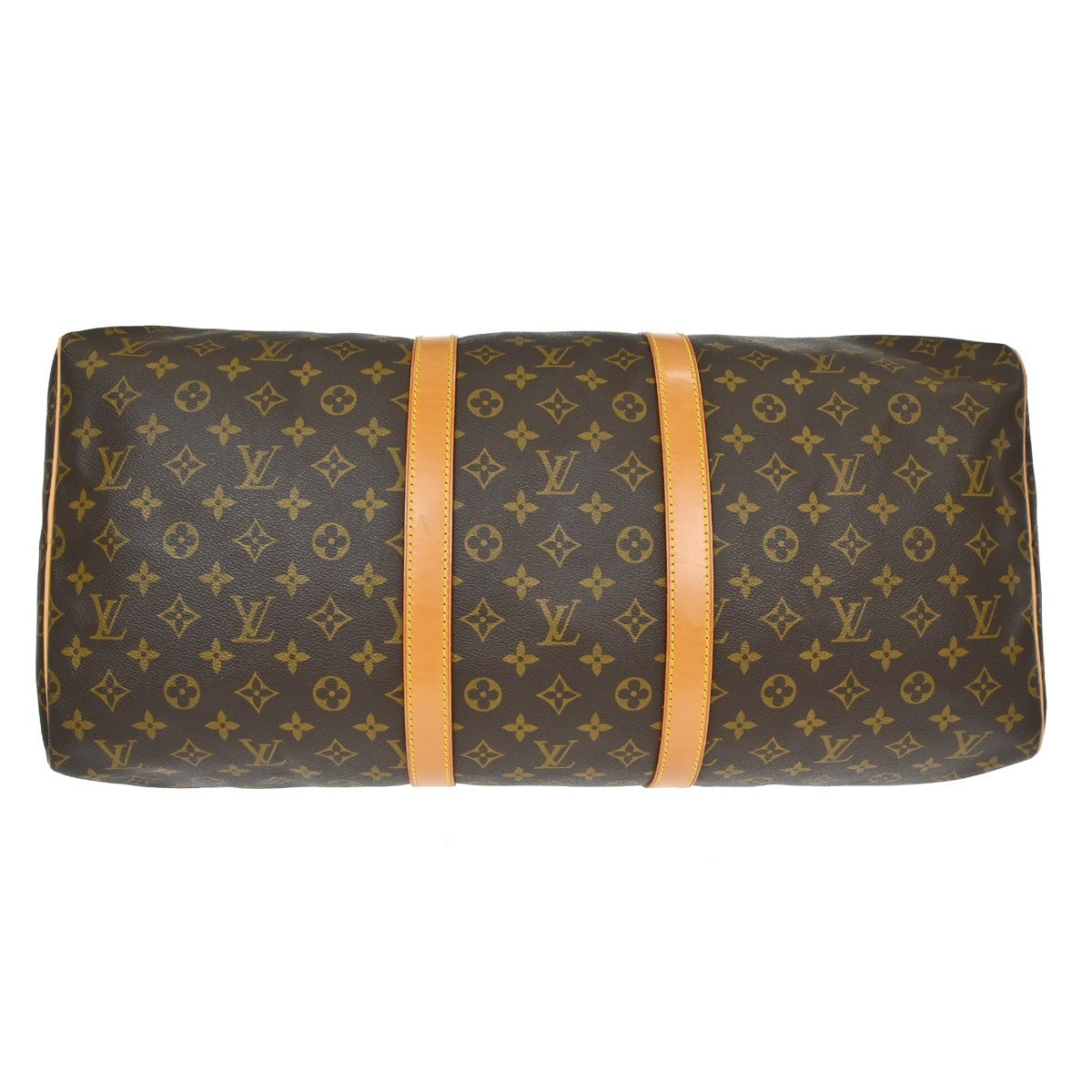 Louis Vuitton Keepall Bag Monogram Canvas Brown Canvas Travel Bag Bag (Pre-Owned)