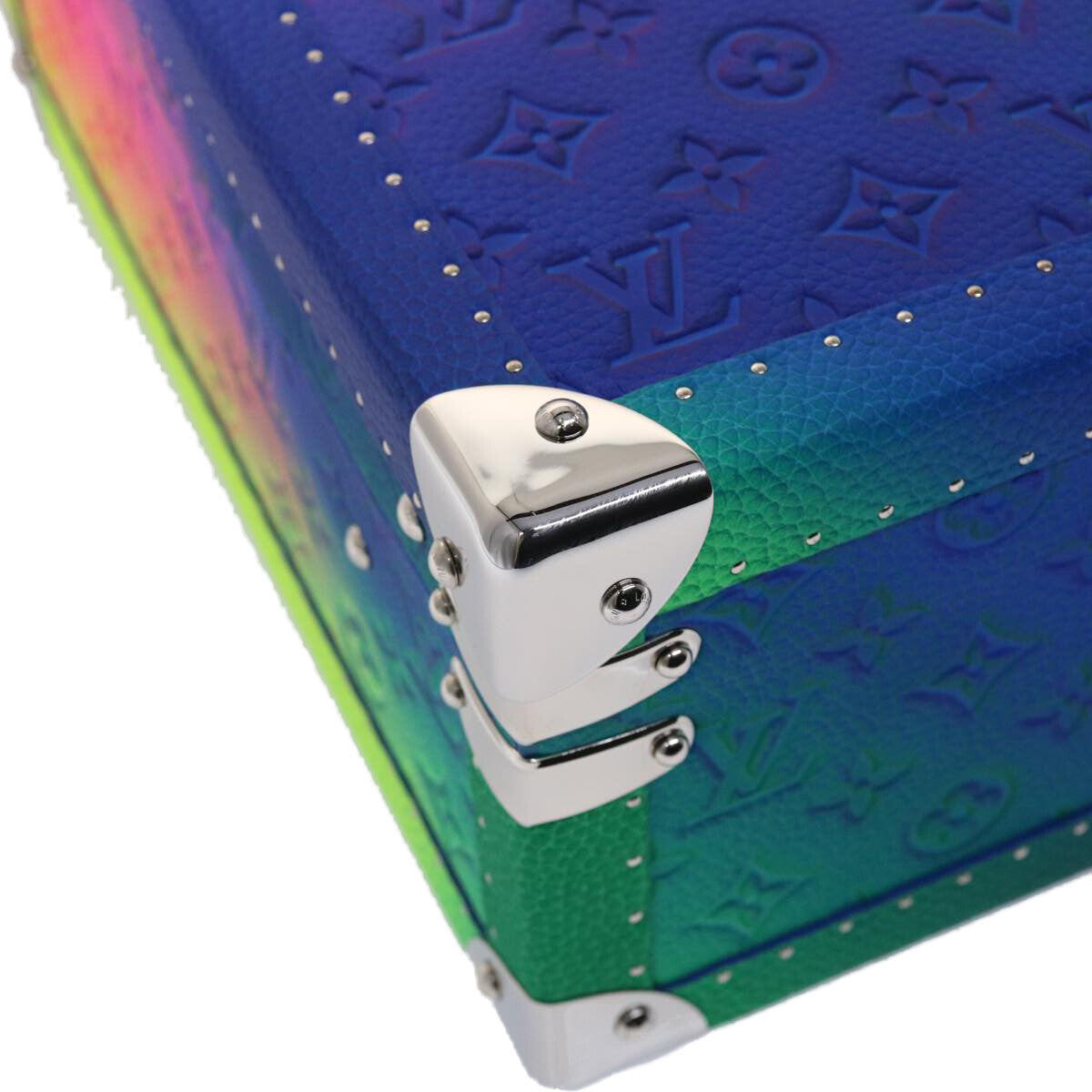Louis Vuitton Cotteville Trunk Limited Edition Illusion Monogram Taurillon Leather Multicolour Pvc Bag (Pre-Owned)