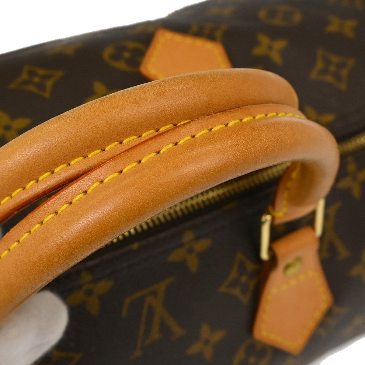 Louis Vuitton Speedy Handbag Monogram Canvas Brown Canvas Handbag (Pre-Owned)